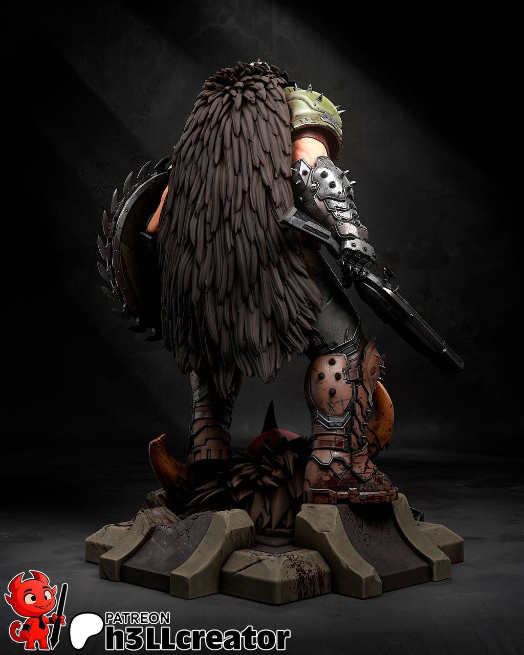 Hellforge Slayer | 1/12 Unpainted Resin Kit Model