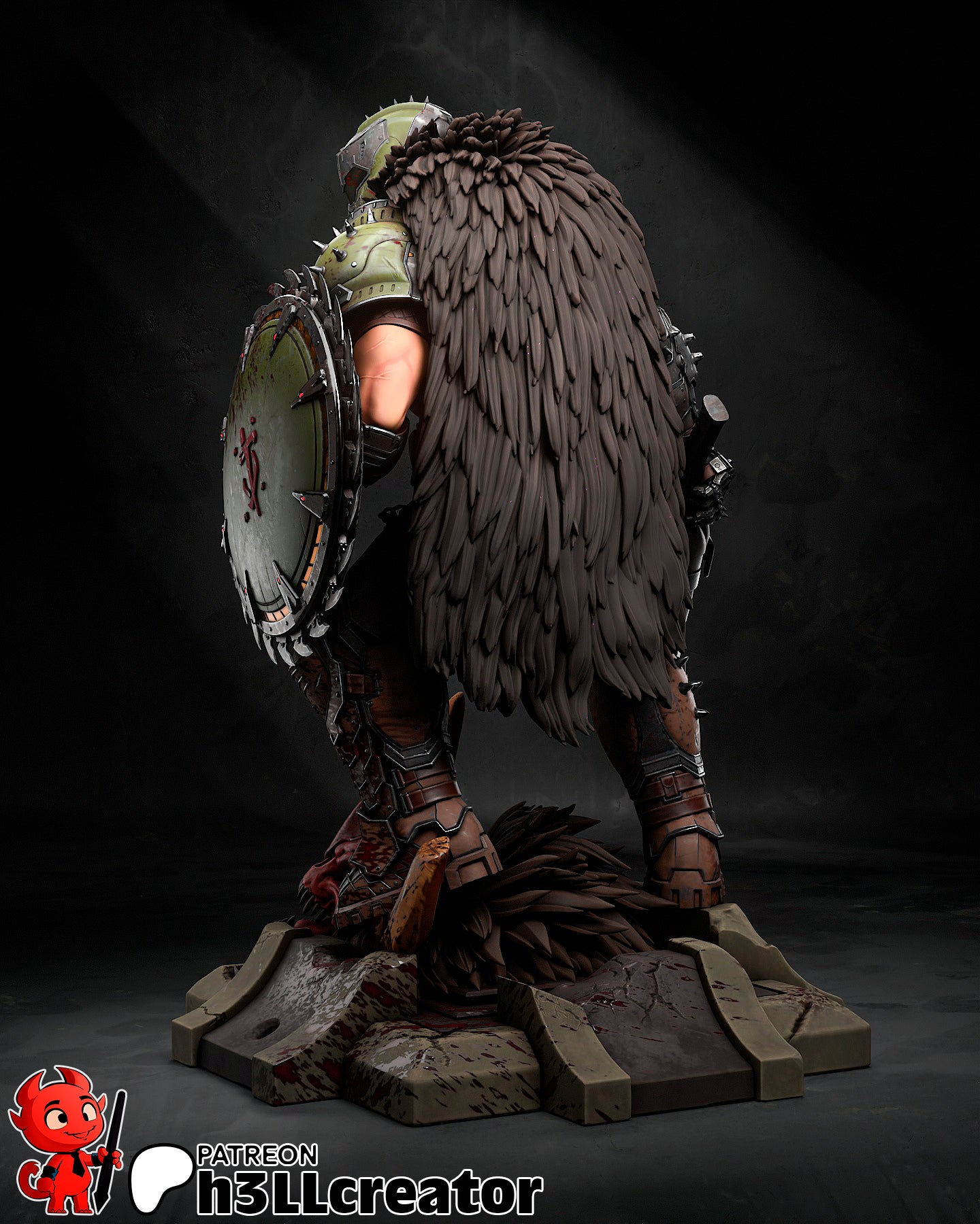 Hellforge Slayer | 1/12 Unpainted Resin Kit Model