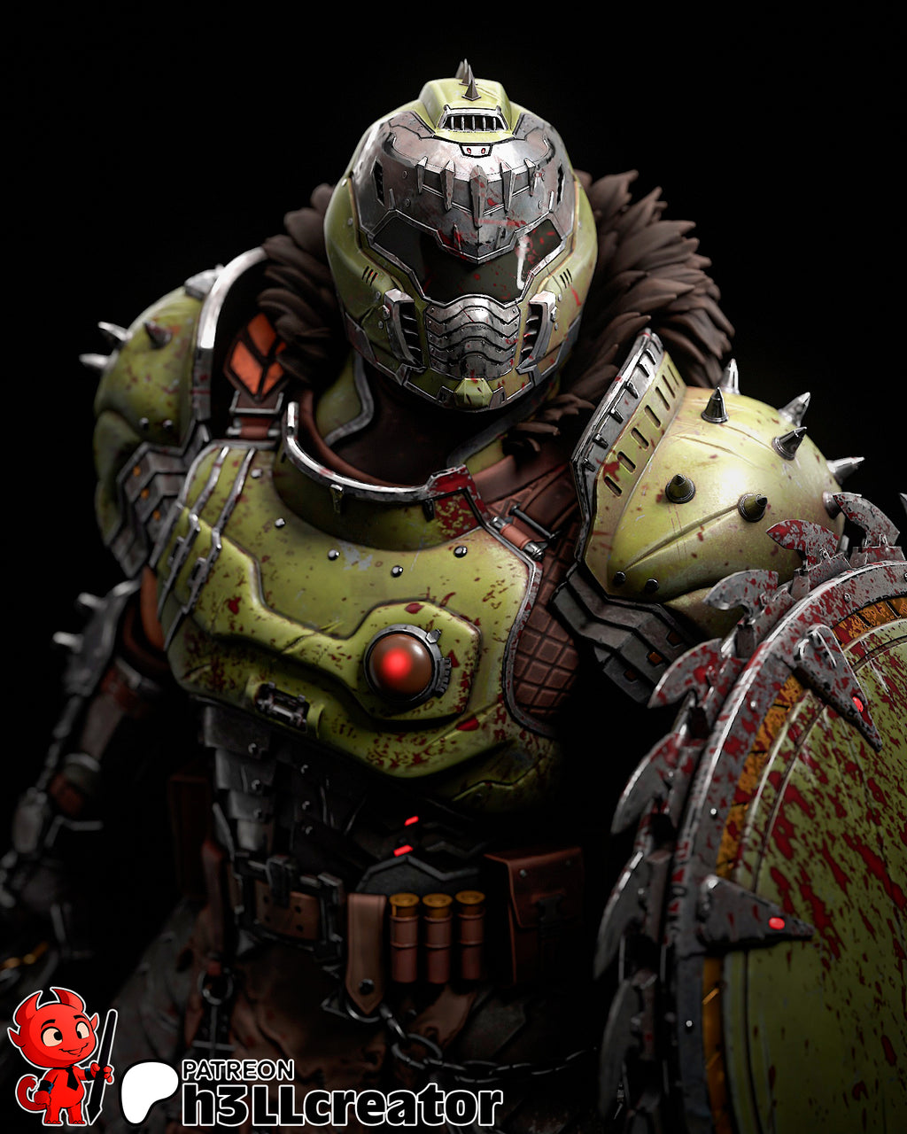 Hellforge Slayer | 1/12 Unpainted Resin Kit Model