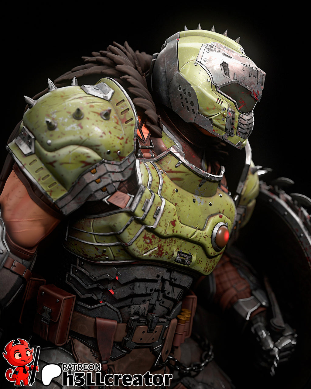 Hellforge Slayer | 1/12 Unpainted Resin Kit Model