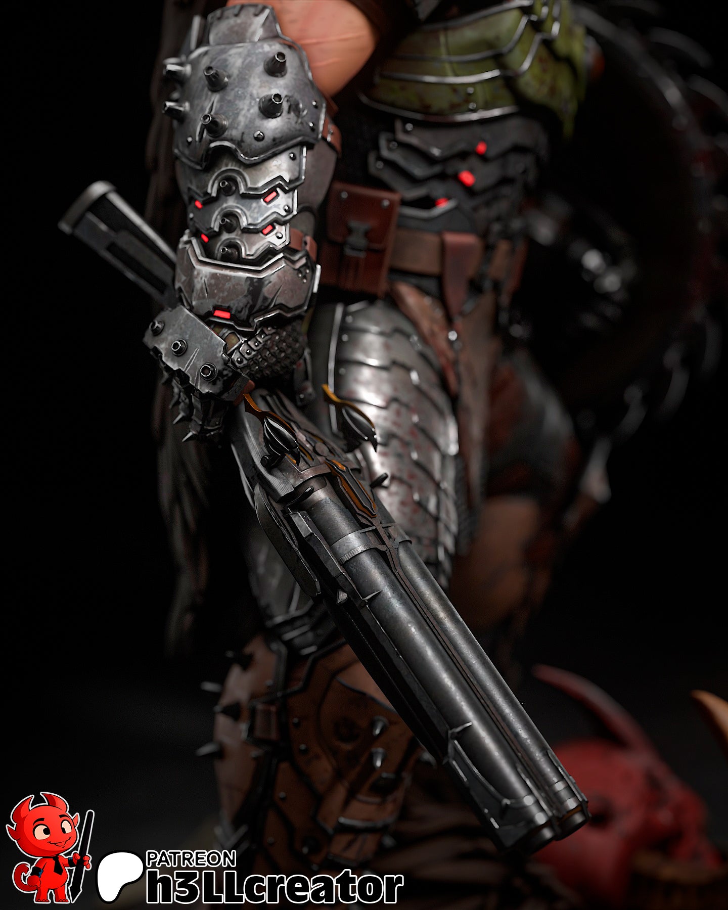 Hellforge Slayer | 1/12 Unpainted Resin Kit Model