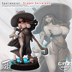 Mystic Dragon Weaver | 32mm & 55mm Unpainted Resin Kit Model