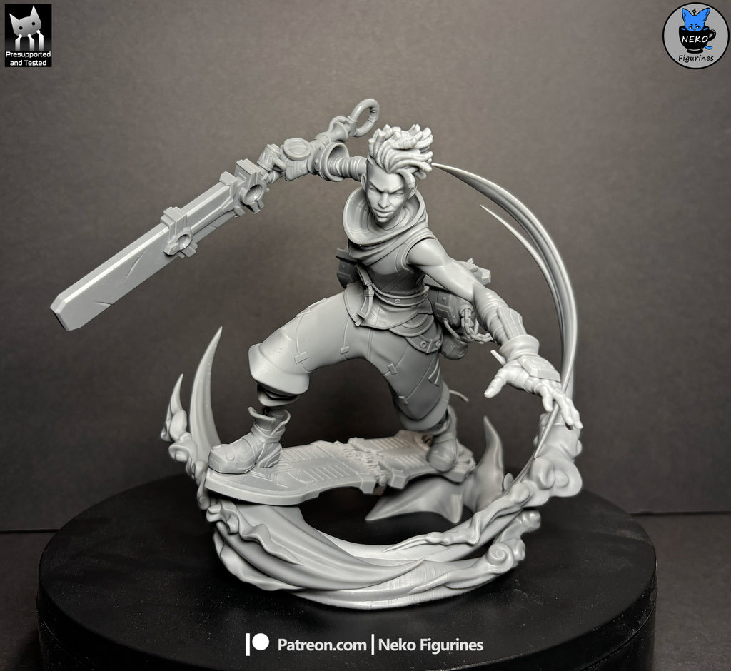 Hoverboard Energy Blade Warrior | 1/7 Unpainted Resin Kit