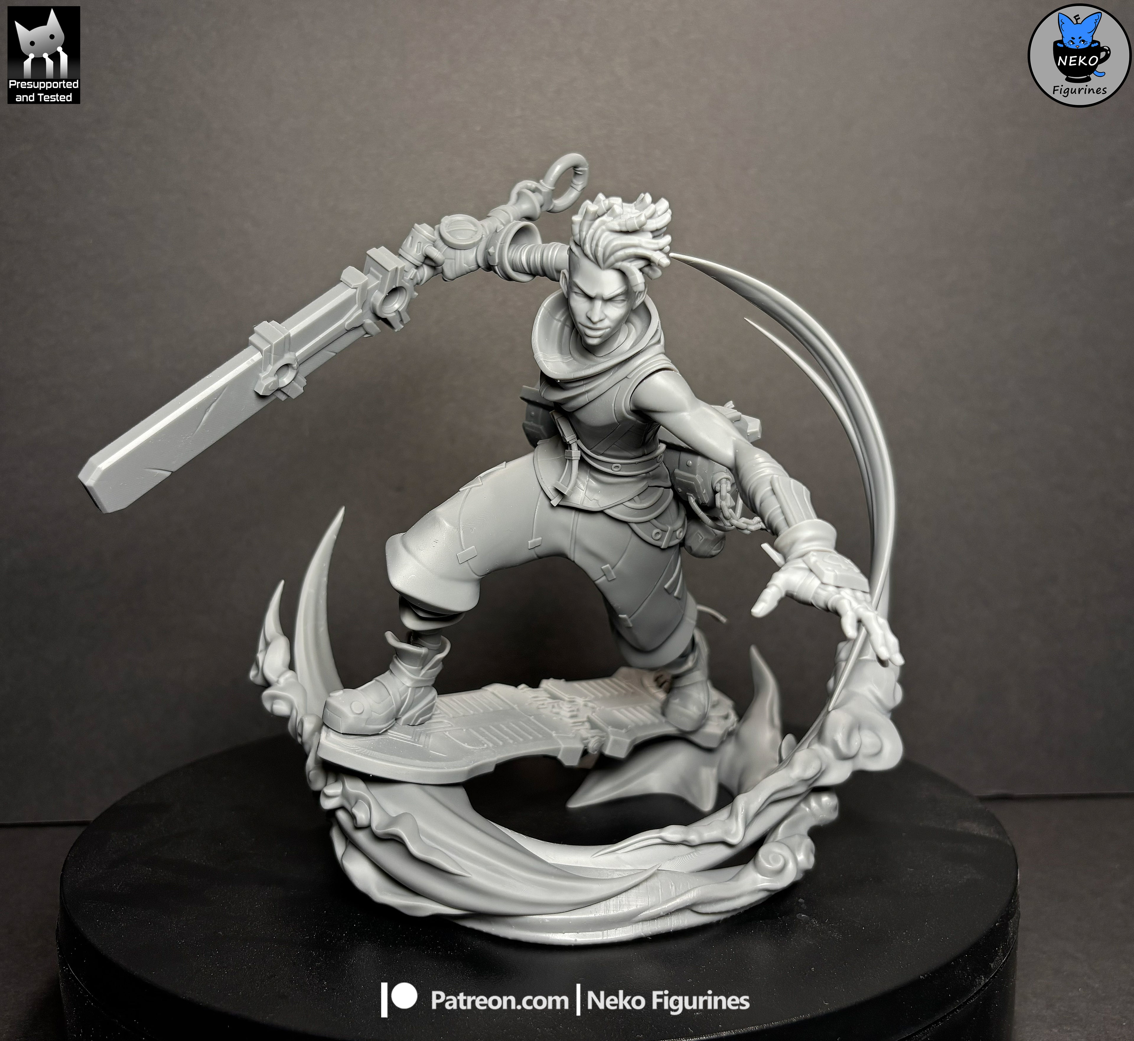 Hoverboard Energy Blade Warrior | 1/7 Unpainted Resin Kit