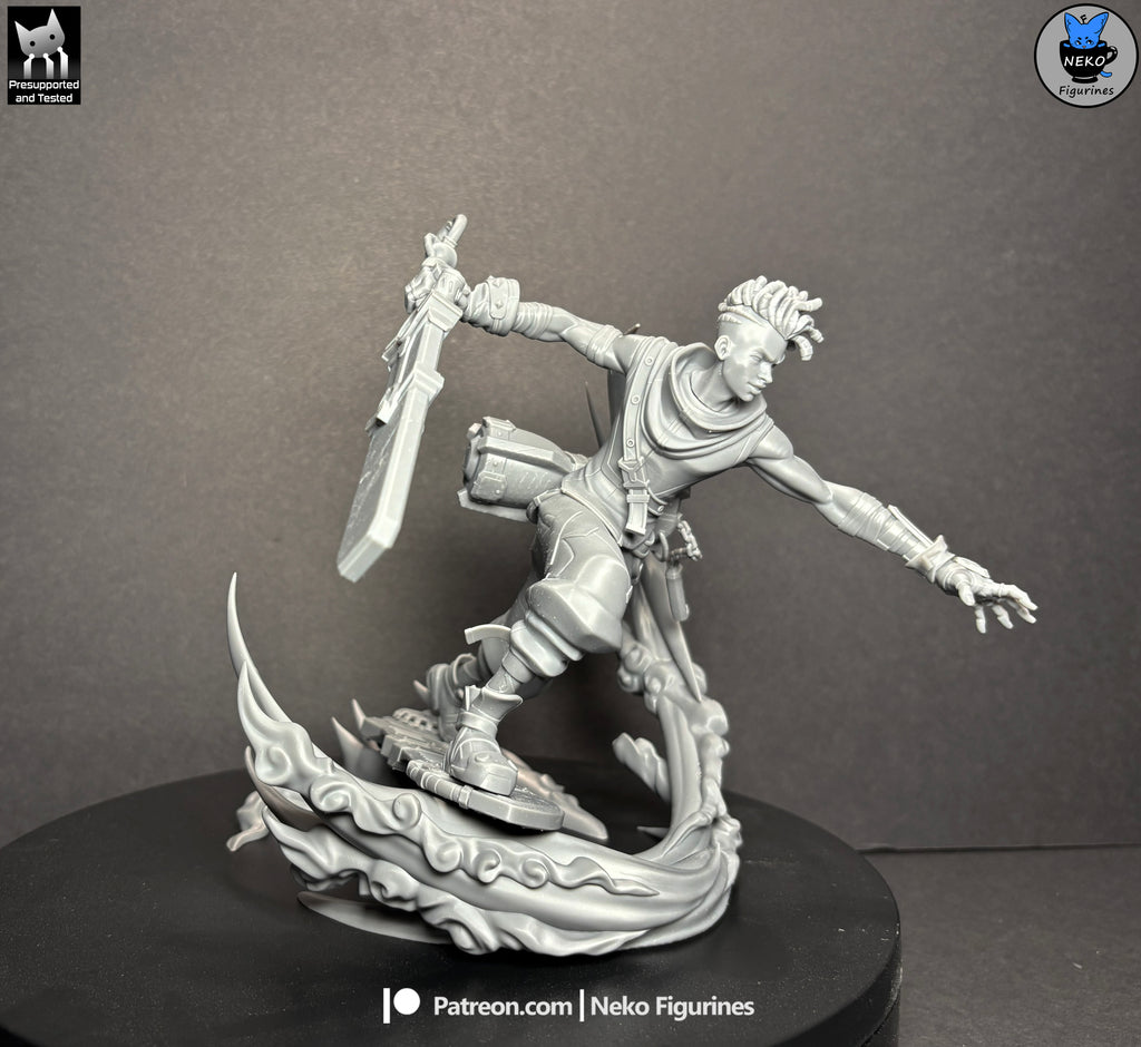Hoverboard Energy Blade Warrior | 1/7 Unpainted Resin Kit