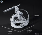 Hoverboard Energy Blade Warrior | 1/7 Unpainted Resin Kit