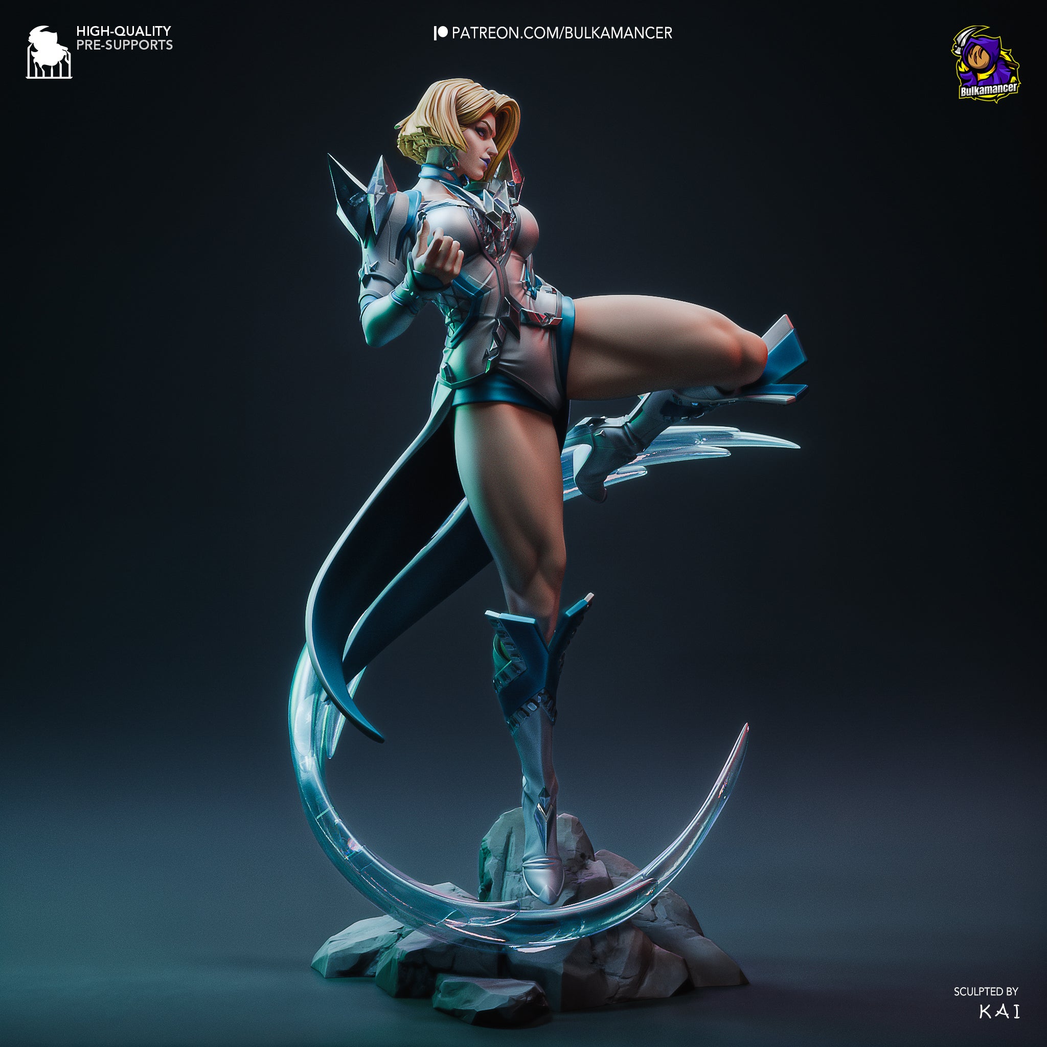 Glacial Diamond Sorceress | 1/8 Unpainted Resin Kit Model