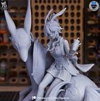 Cherry Blossom Fox Spirit | 1/7 Painted Resin Figurine Model