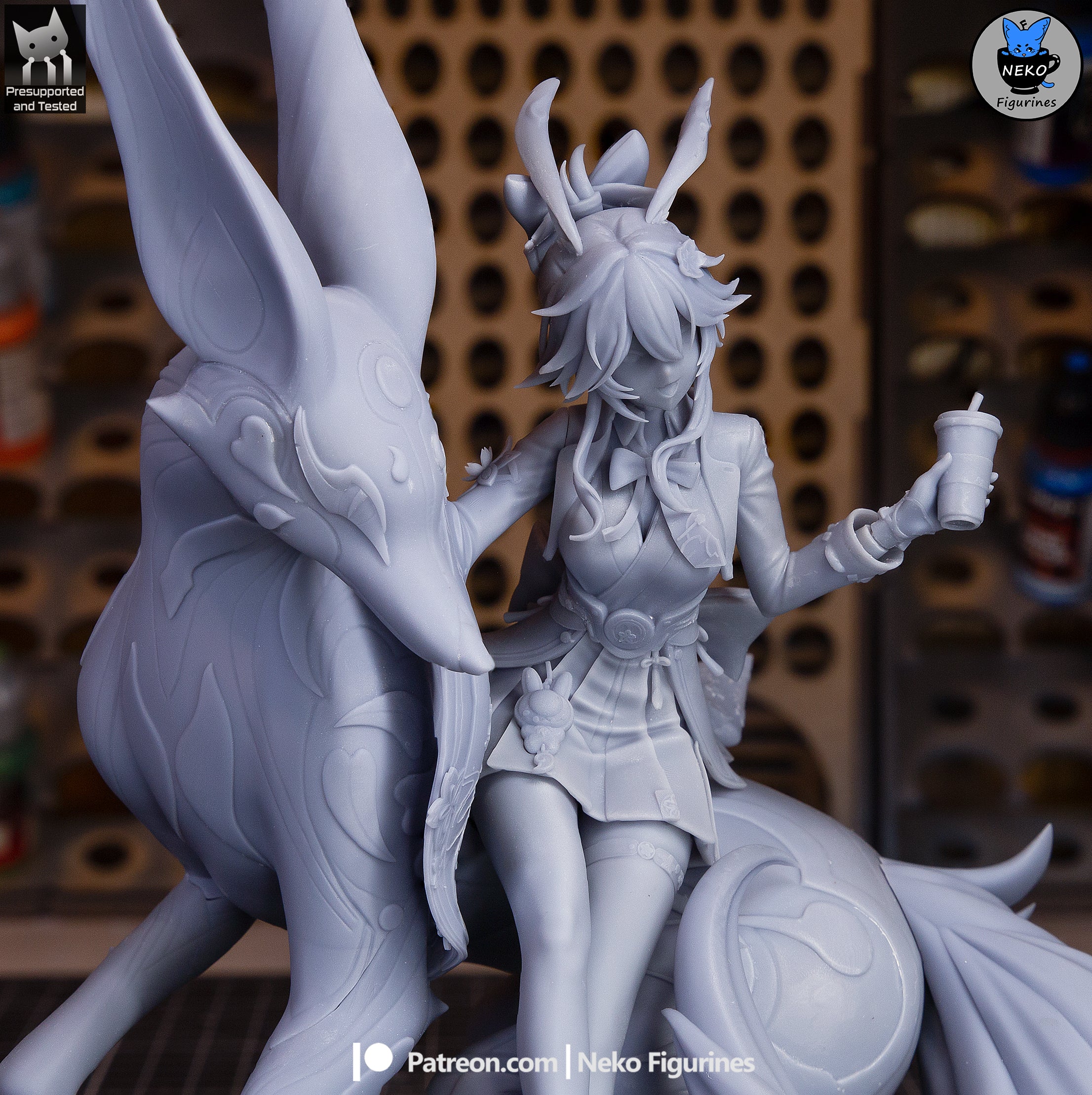 Cherry Blossom Fox Spirit | 1/7 Painted Resin Figurine Model
