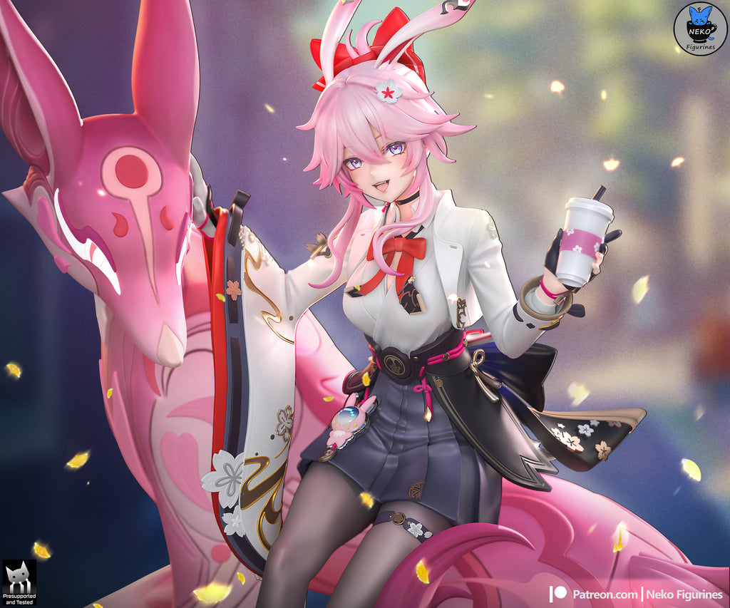 Cherry Blossom Fox Spirit | 1/7 Painted Resin Figurine Model
