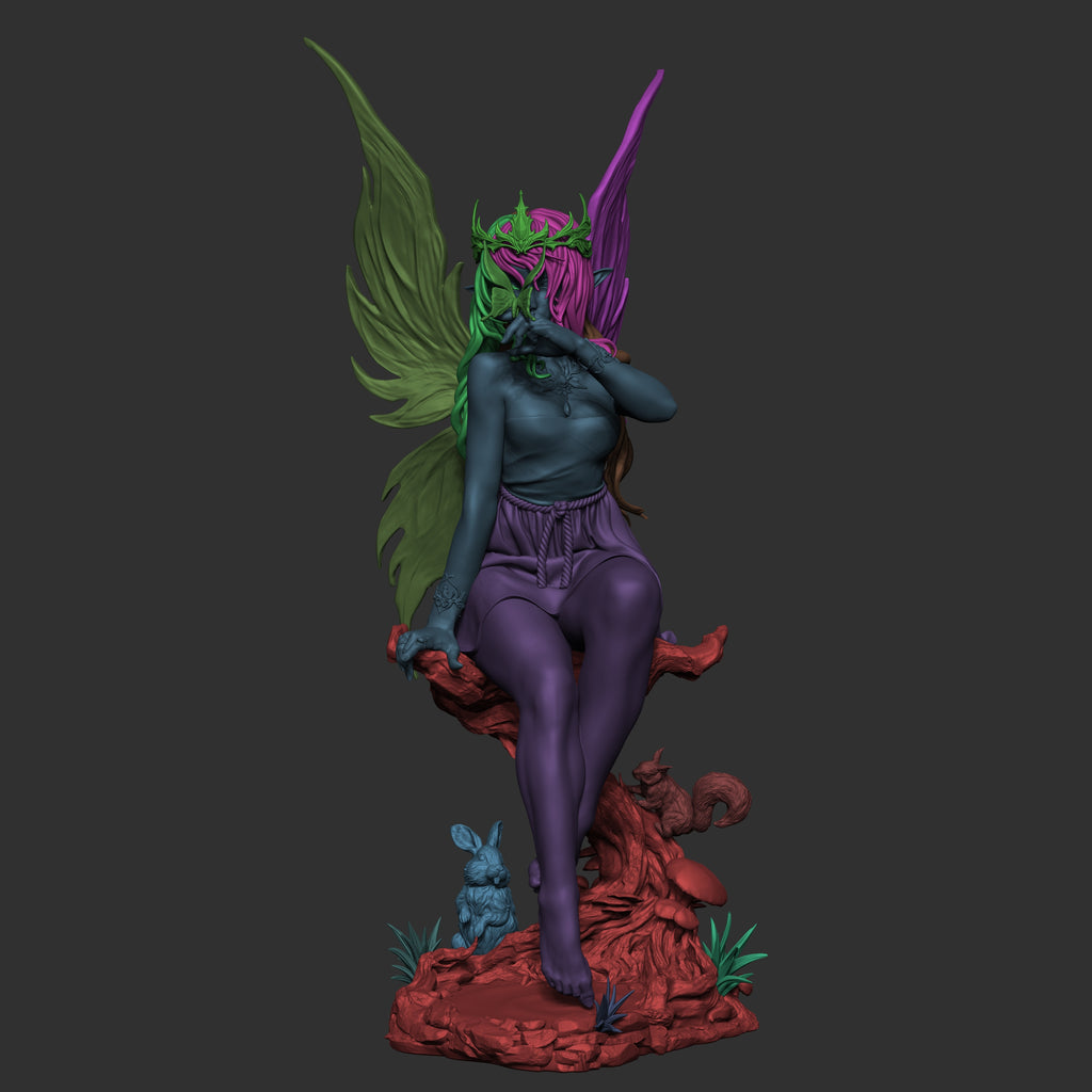 Crystal Wing Ice Fairy | 1/6 Unpainted Resin Kit Model