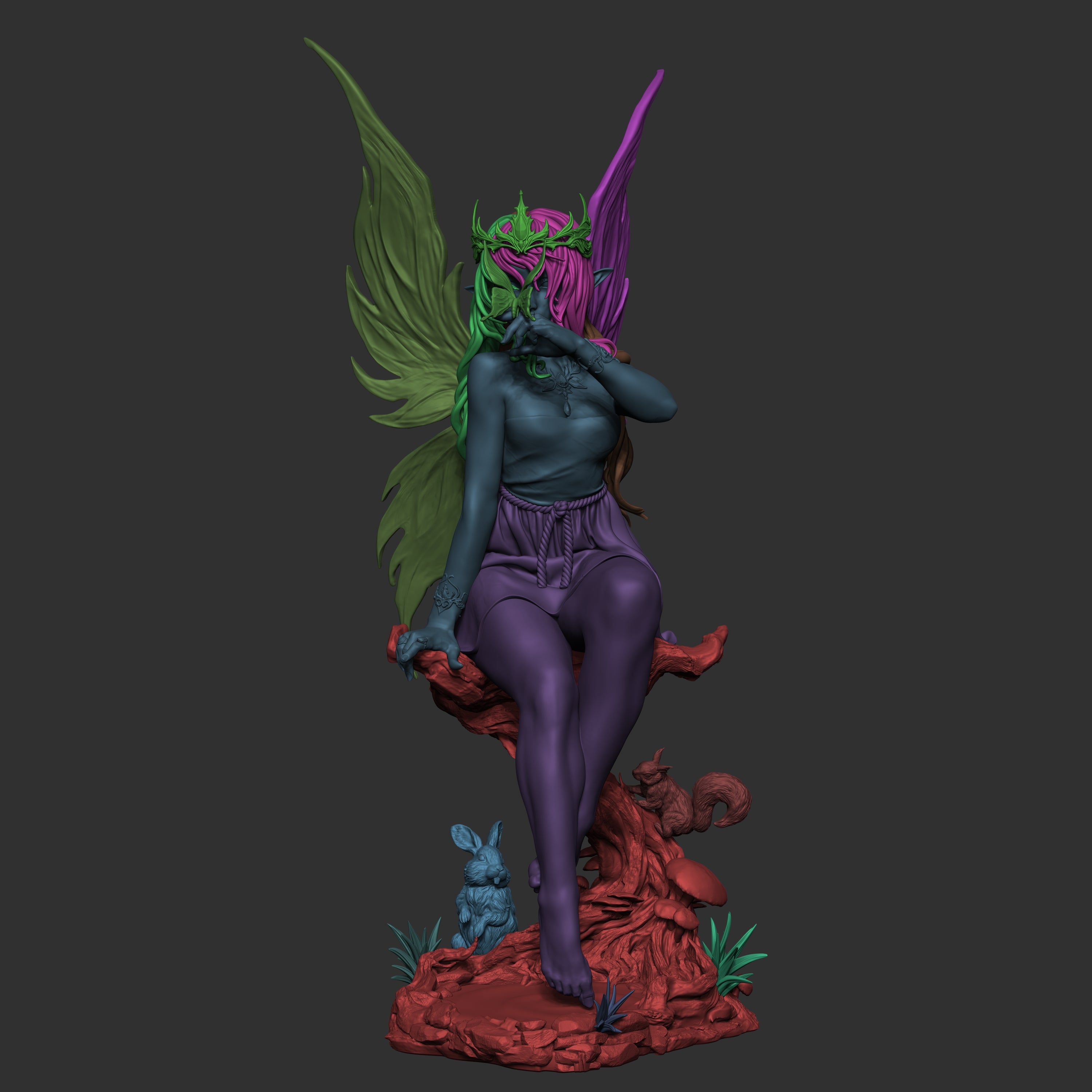 Crystal Wing Ice Fairy | 1/6 Unpainted Resin Kit Model