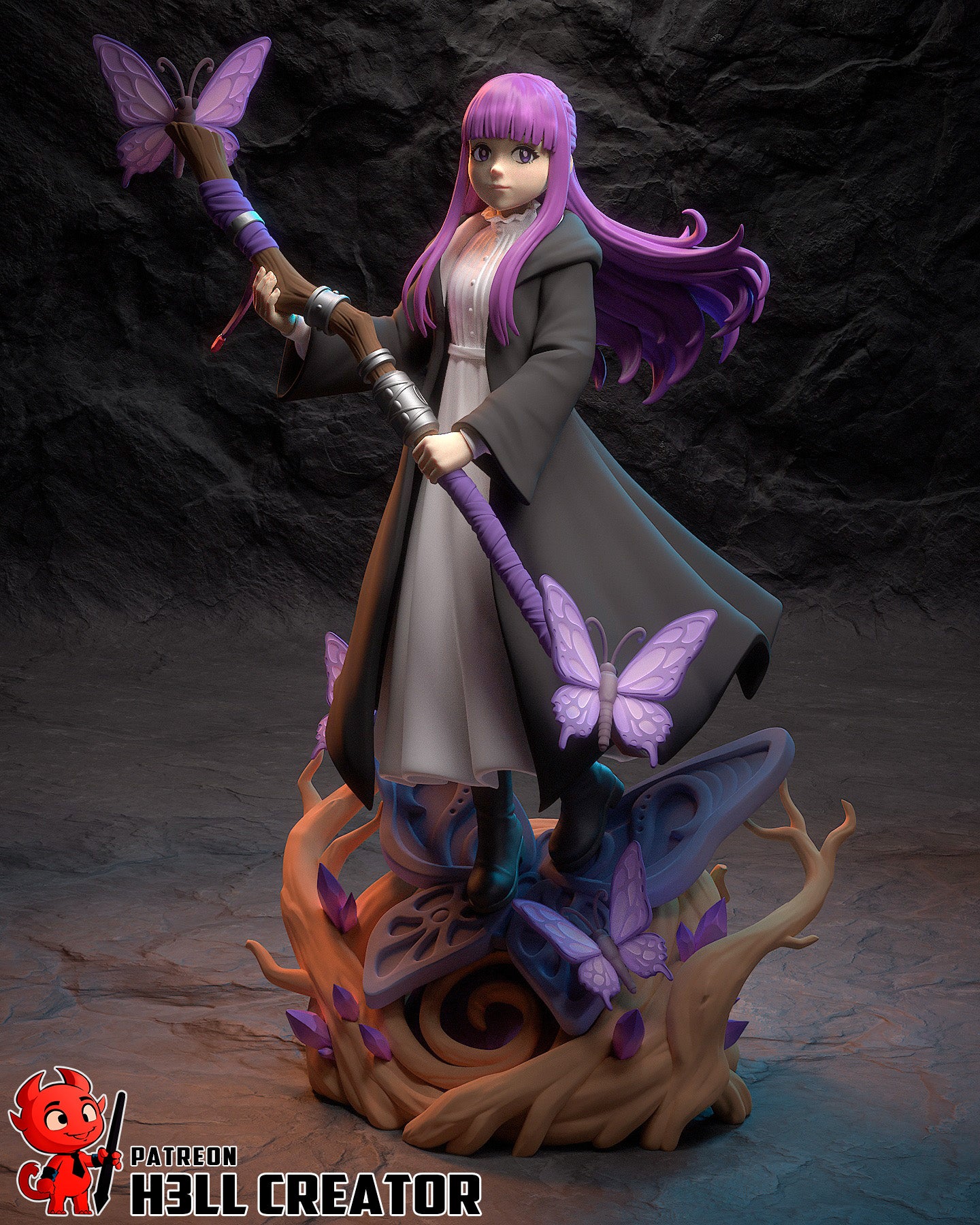 Veilwing Butterfly Sorceress | 1/10 Unpainted Resin Kit Model