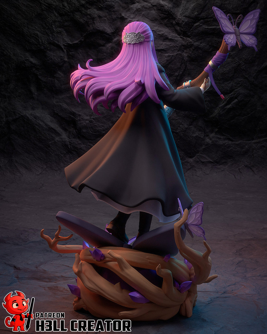 Veilwing Butterfly Sorceress | 1/10 Unpainted Resin Kit Model