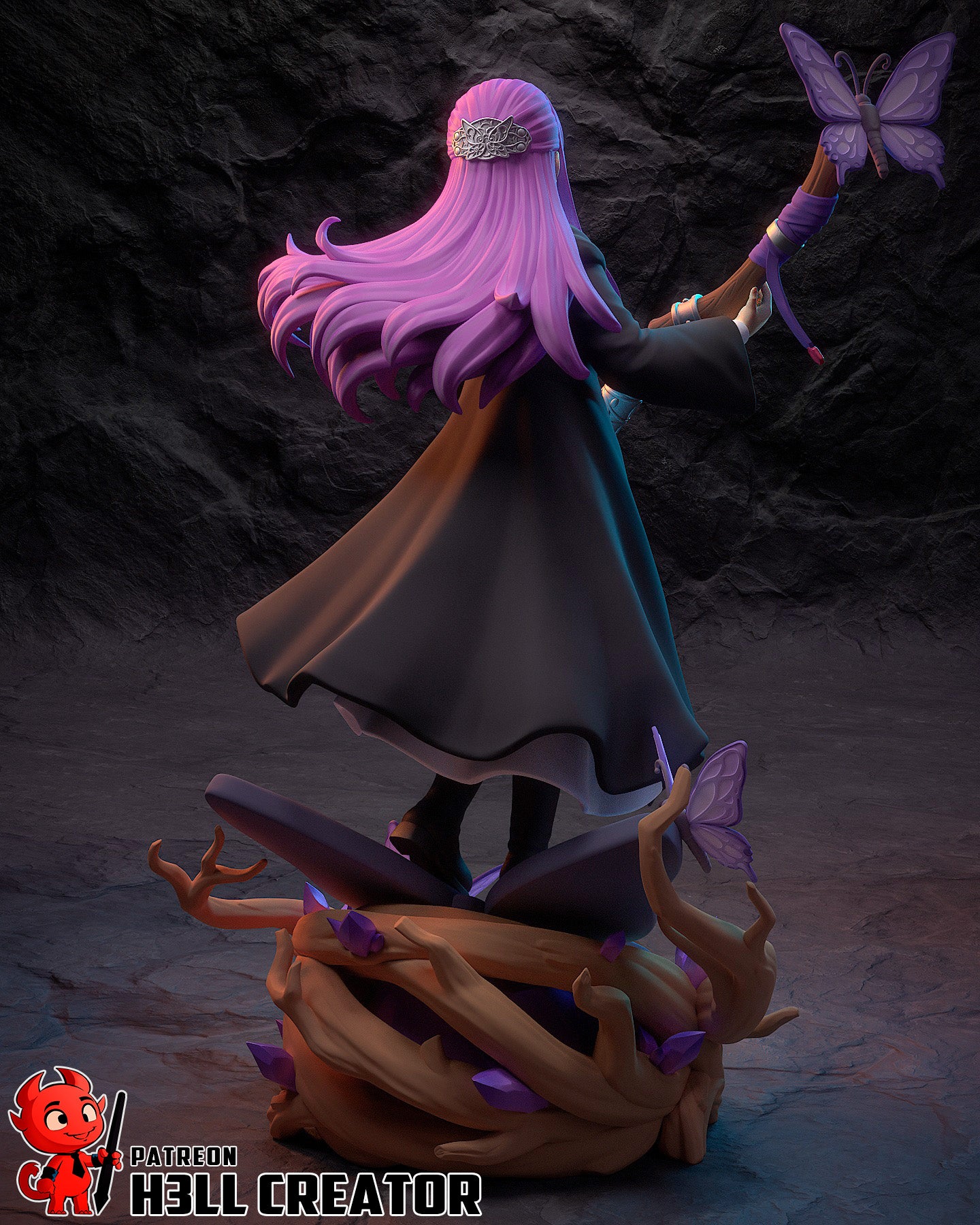 Veilwing Butterfly Sorceress | 1/10 Unpainted Resin Kit Model