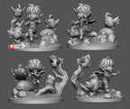 Bramblefowl Scamp | Chibi Unpainted Resin Kit Model