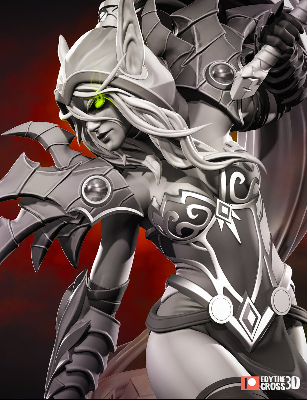Stormveil Valkyrie | 75mm & 178mm Unpainted Resin Kit Model