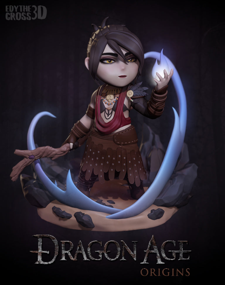Twilight Veil Mystic | Chibi Unpainted Resin Kit Model