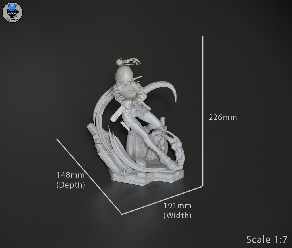 Emerald Viper Operative | 1/8 Unpainted Resin Kit Model
