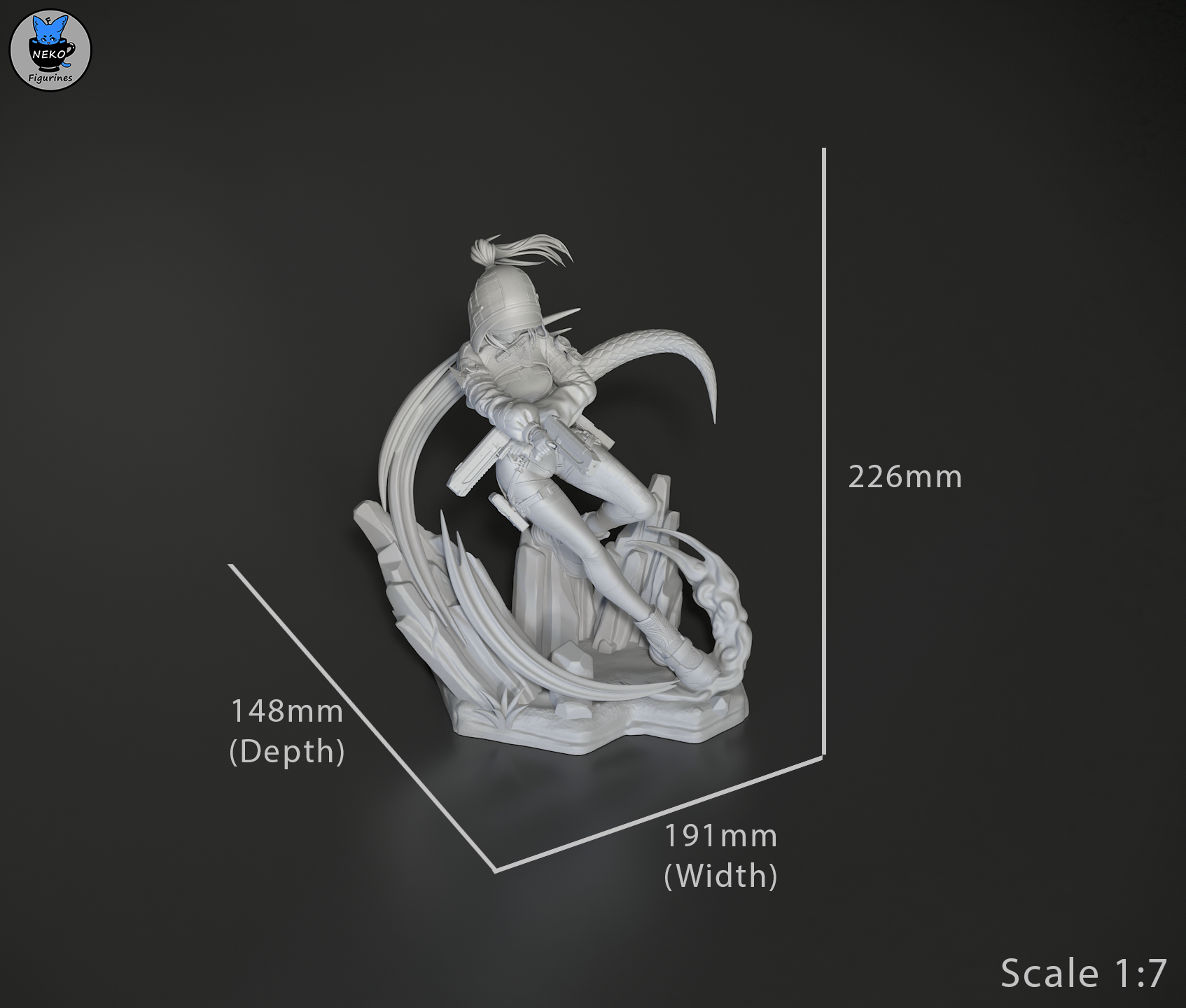 Emerald Viper Operative | 1/8 Unpainted Resin Kit Model