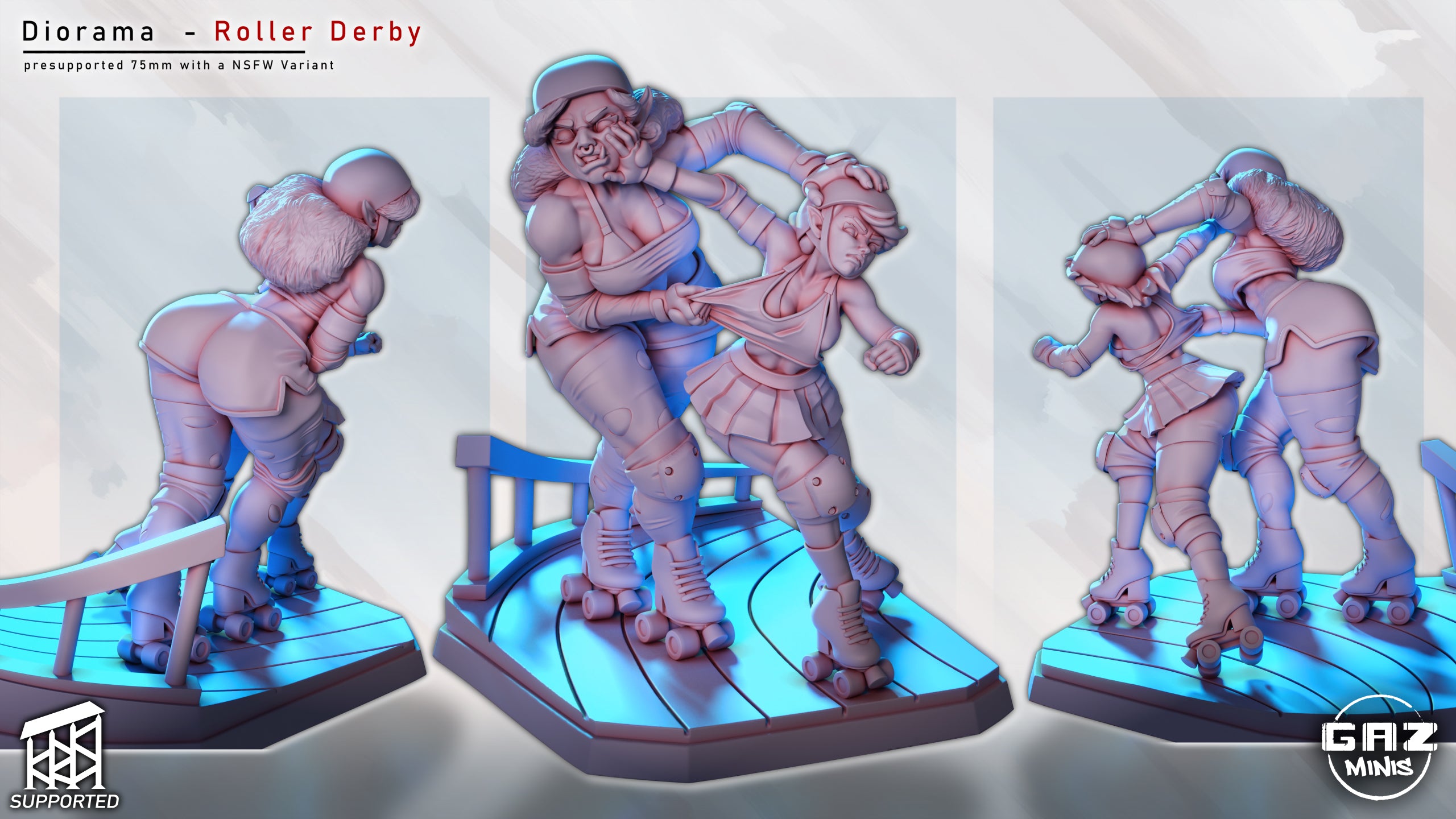 Brutal Track Enforcer | 32mm Unpainted Resin Kit Model