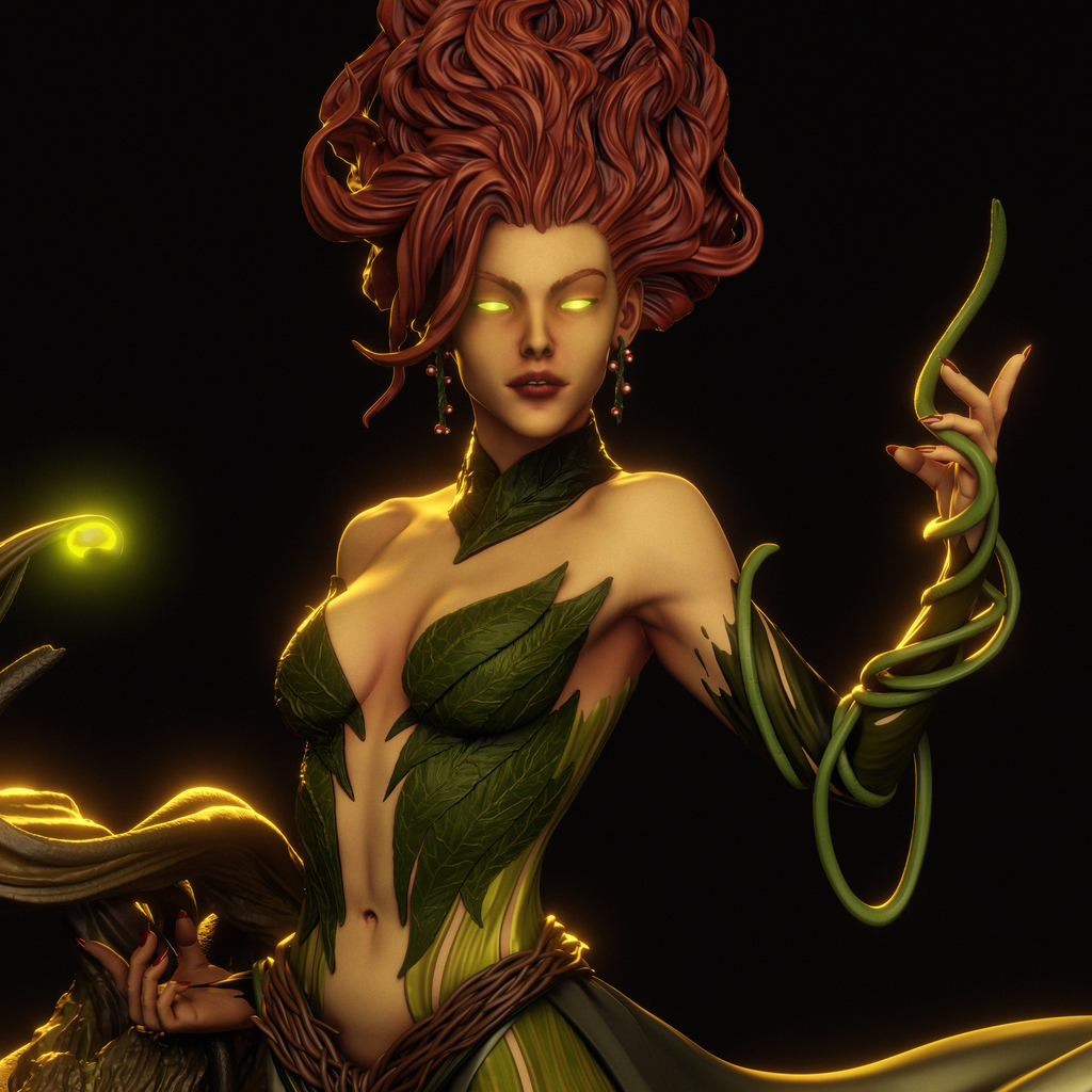 Verdant Vine Enchantress | 1/6 Unpainted Resin Kit Model
