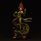 Verdant Vine Enchantress | 1/6 Unpainted Resin Kit Model