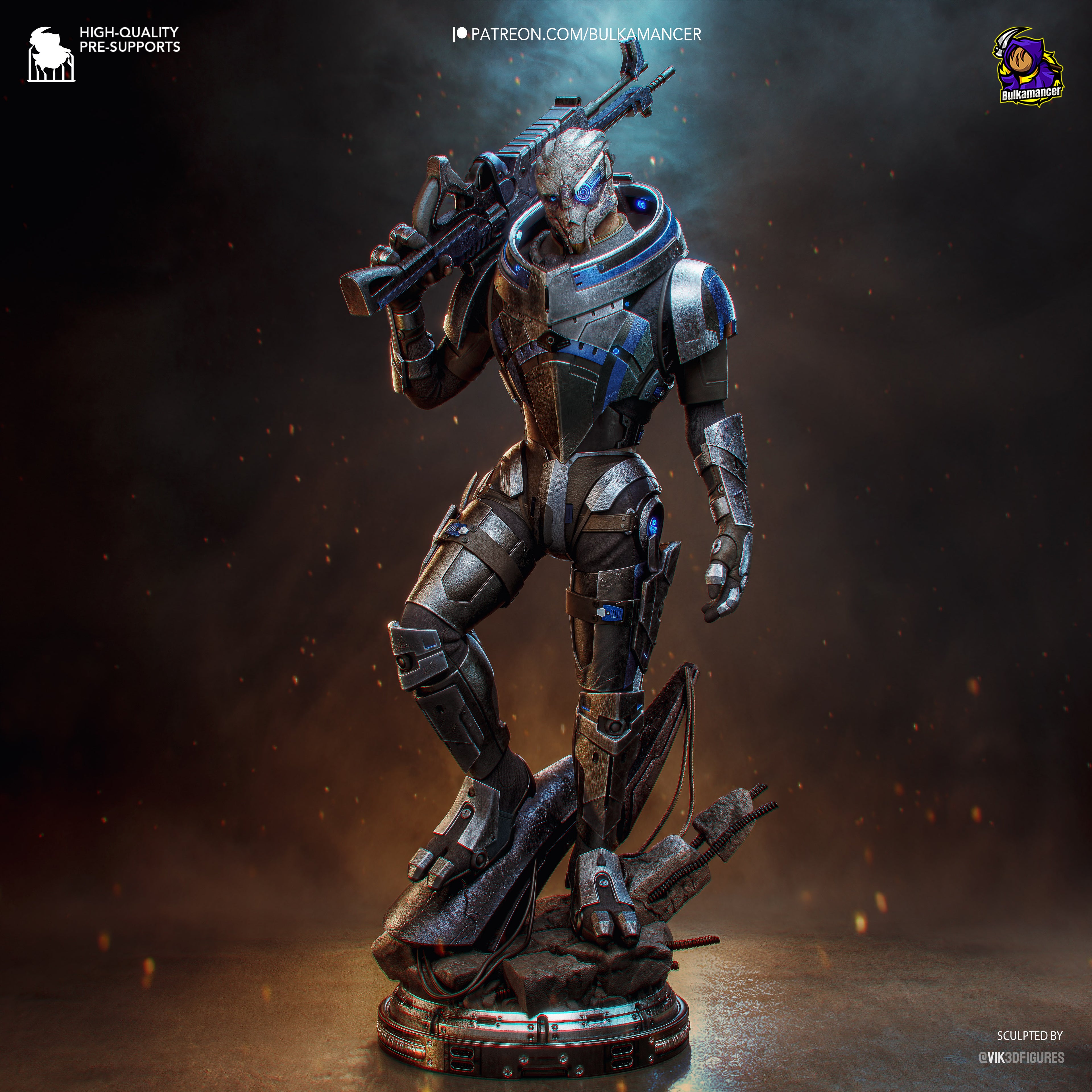 Aether Horned Sentinel | 1/8 Unpainted Resin Kit Model