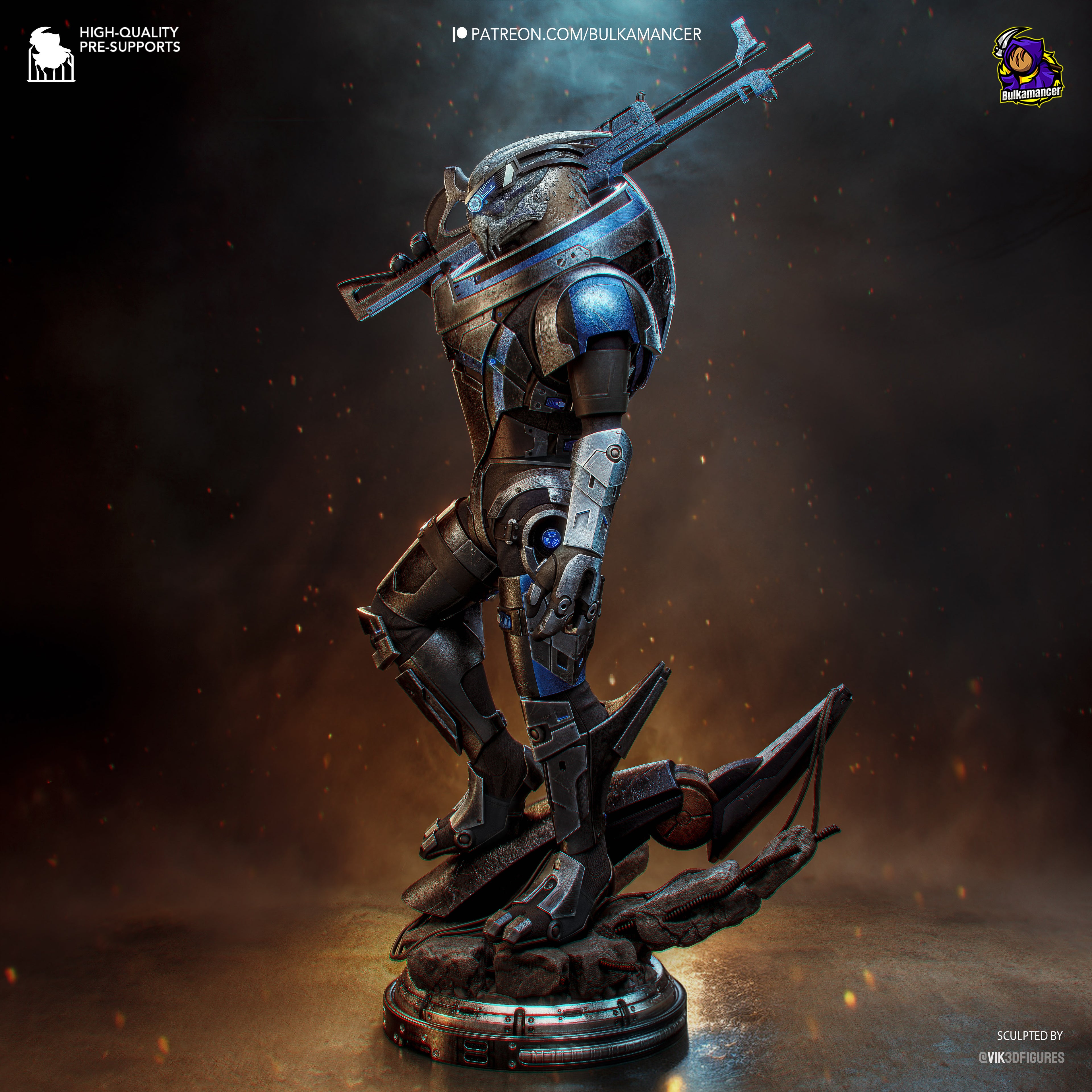 Aether Horned Sentinel | 1/8 Unpainted Resin Kit Model