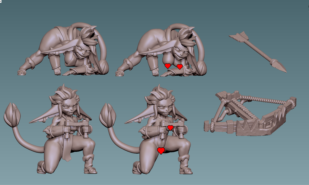Cave Goblin Ballista Duo | 32mm Unpainted Resin Kit Model