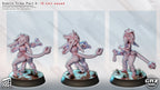 Feral Goblin Marauders | 32mm Unpainted Resin Kit Model