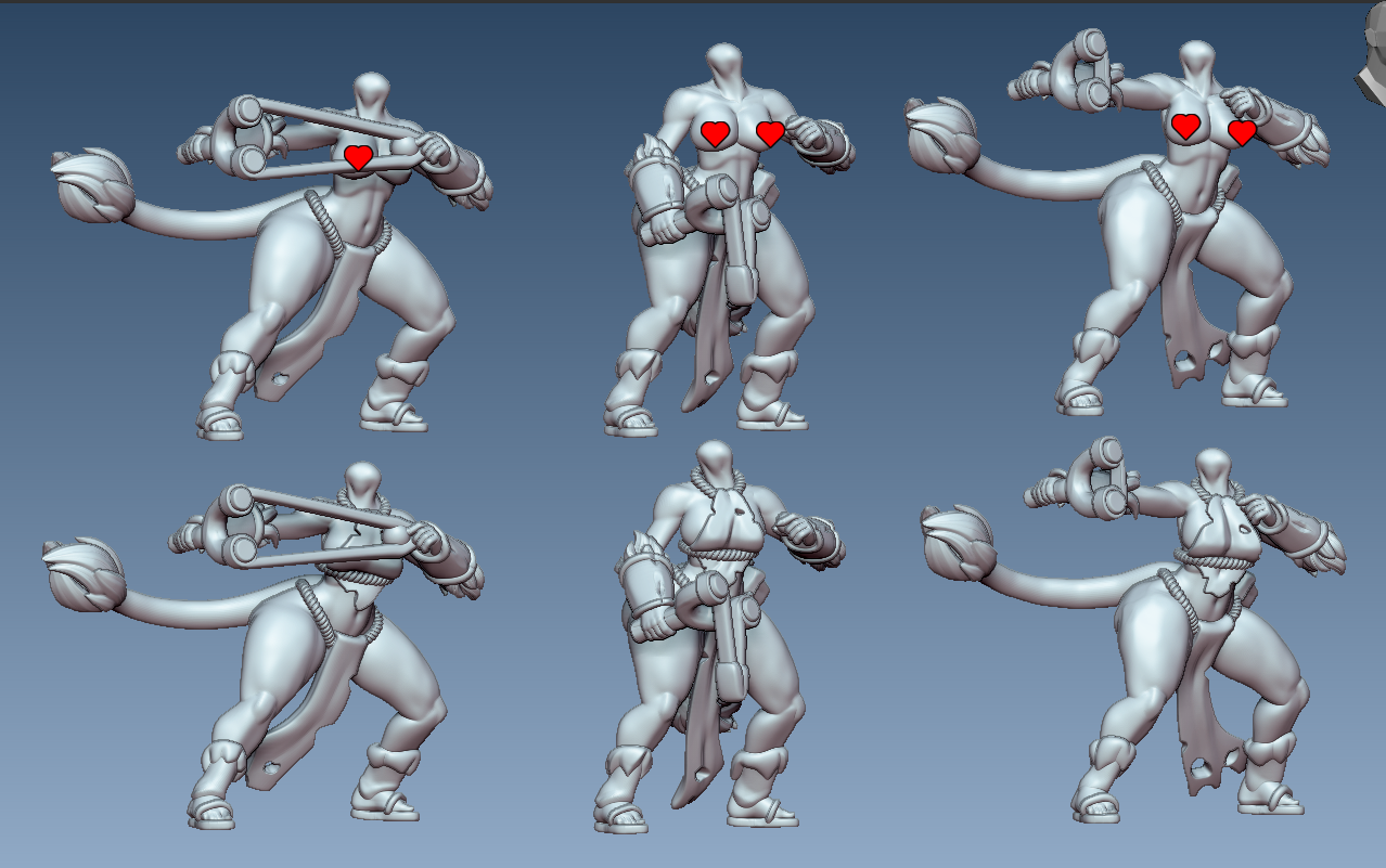 Feral Goblin Marauders | 32mm Unpainted Resin Kit Model