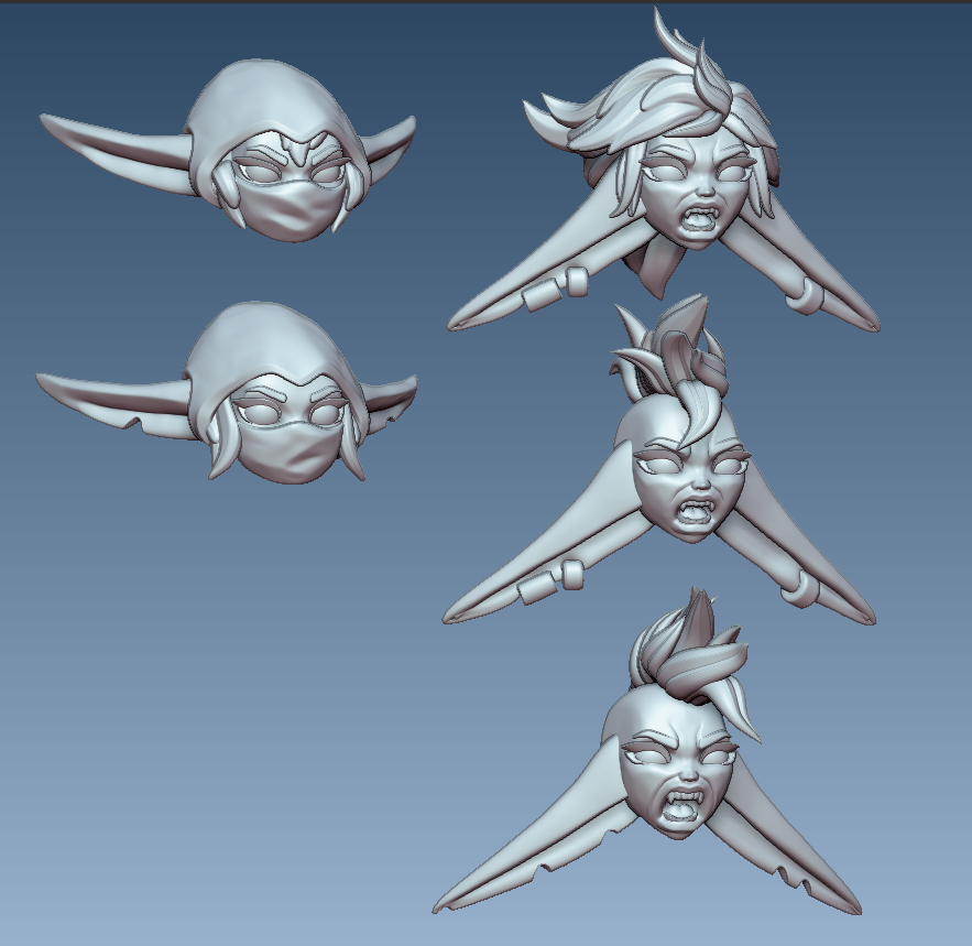 Feral Goblin Marauders | 32mm Unpainted Resin Kit Model