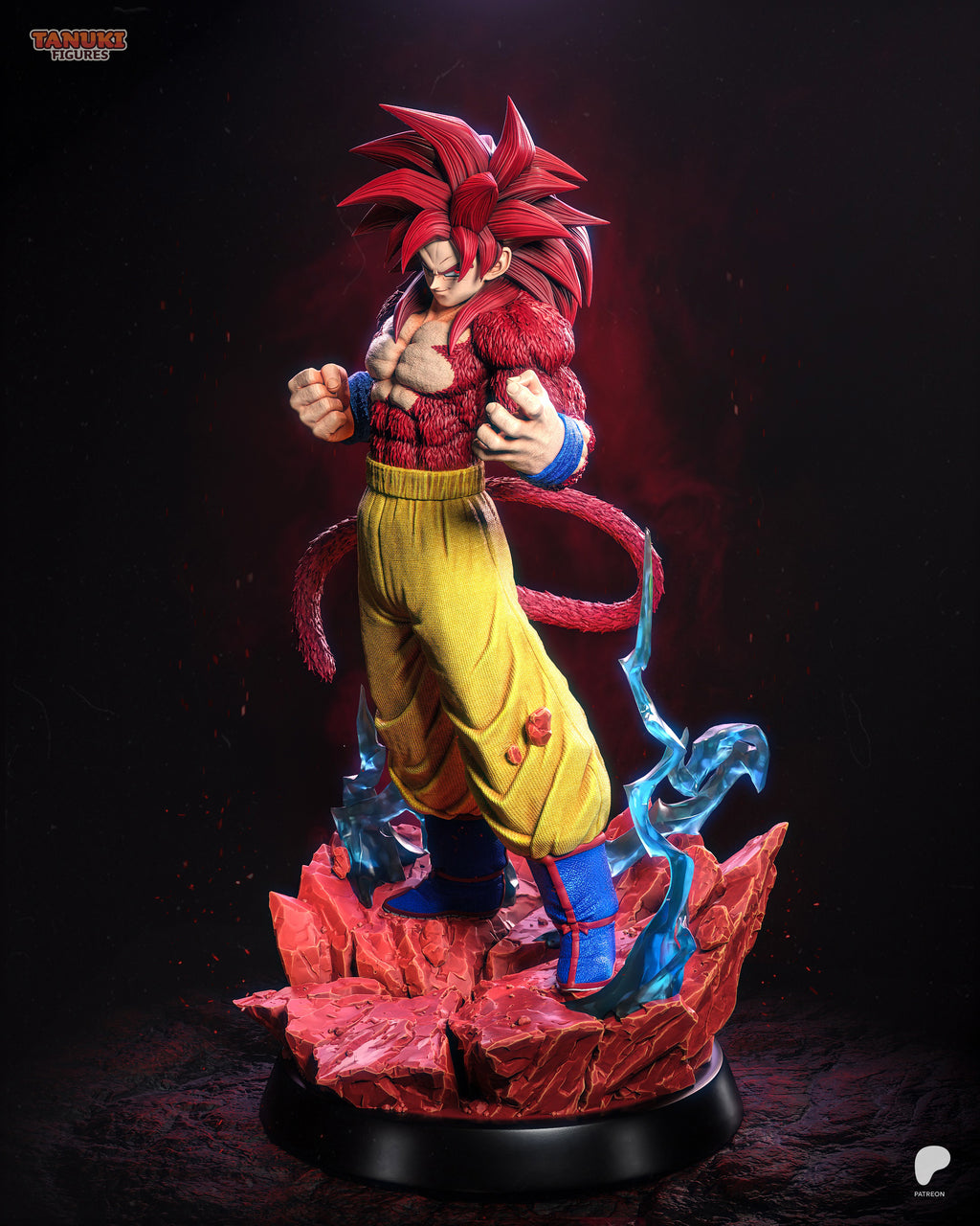 Crimson Primal Fury Titan | 1/8 Unpainted Resin Kit Model