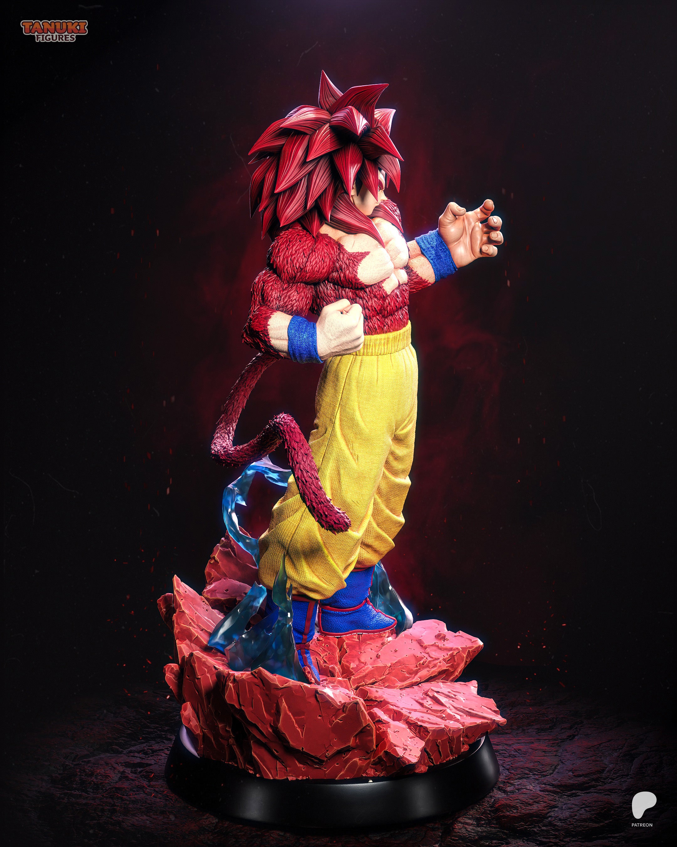 Crimson Primal Fury Titan | 1/8 Unpainted Resin Kit Model