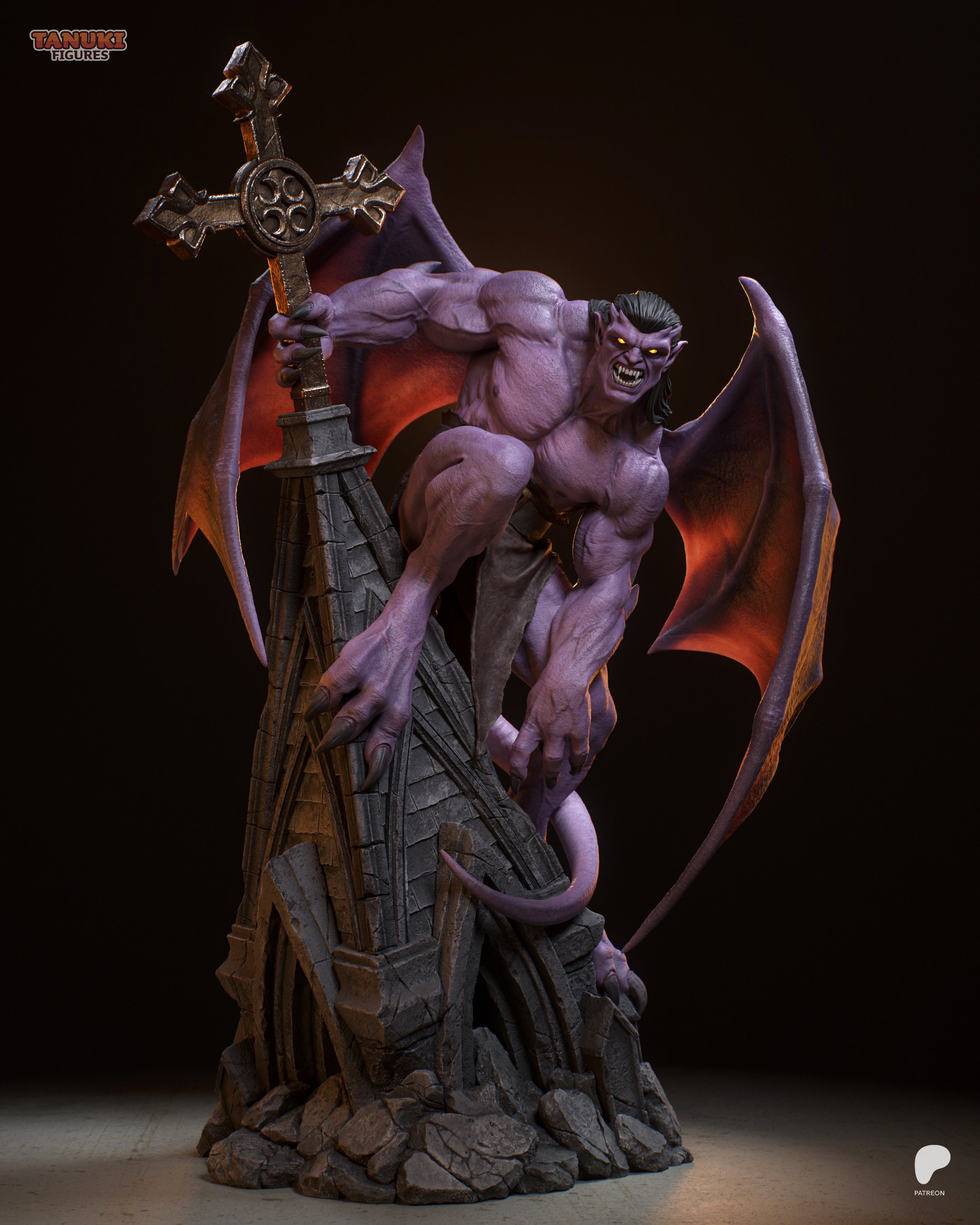 Violet Spire Tyrant | 1/6 Unpainted Resin Kit Model