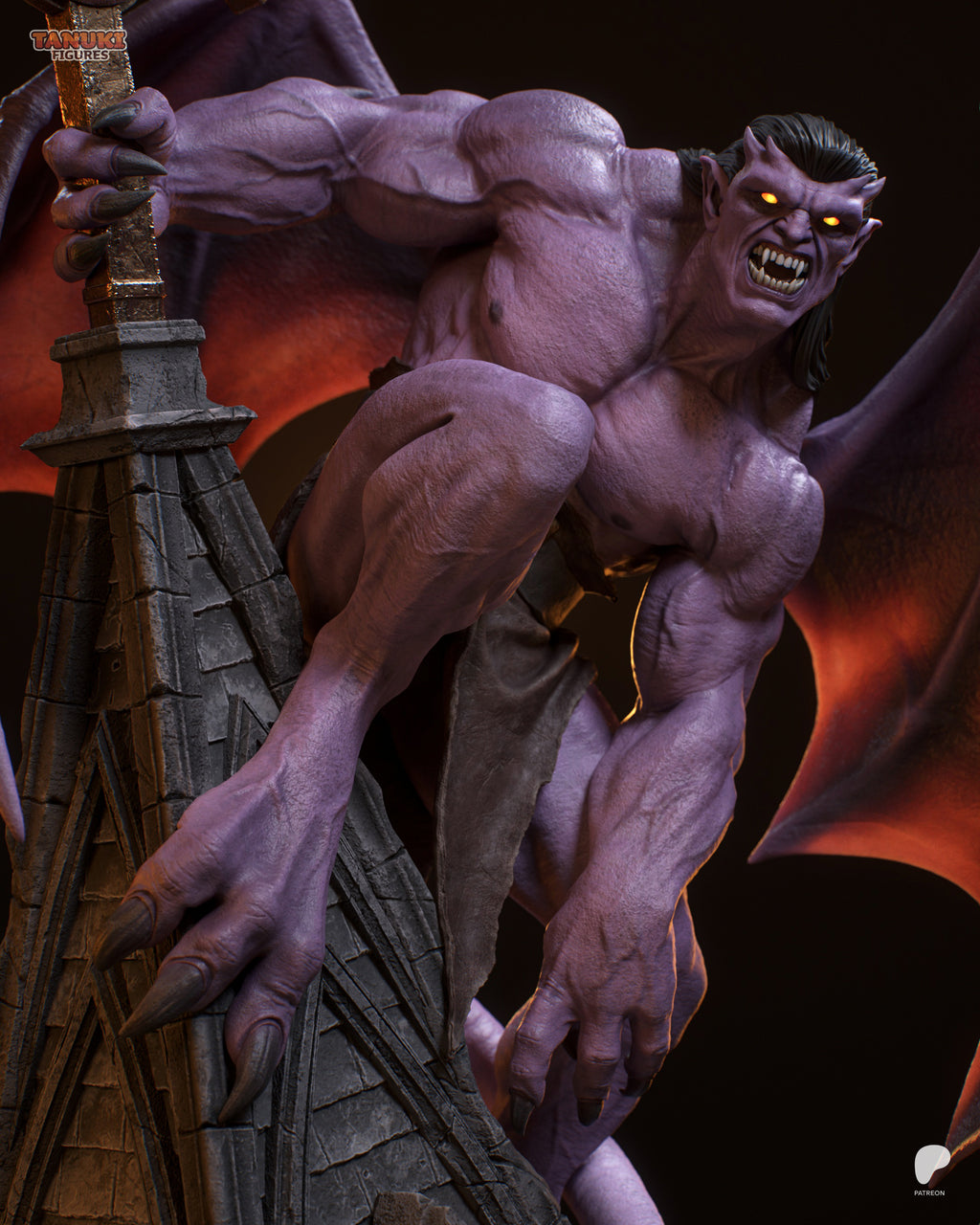 Violet Spire Tyrant | 1/6 Unpainted Resin Kit Model