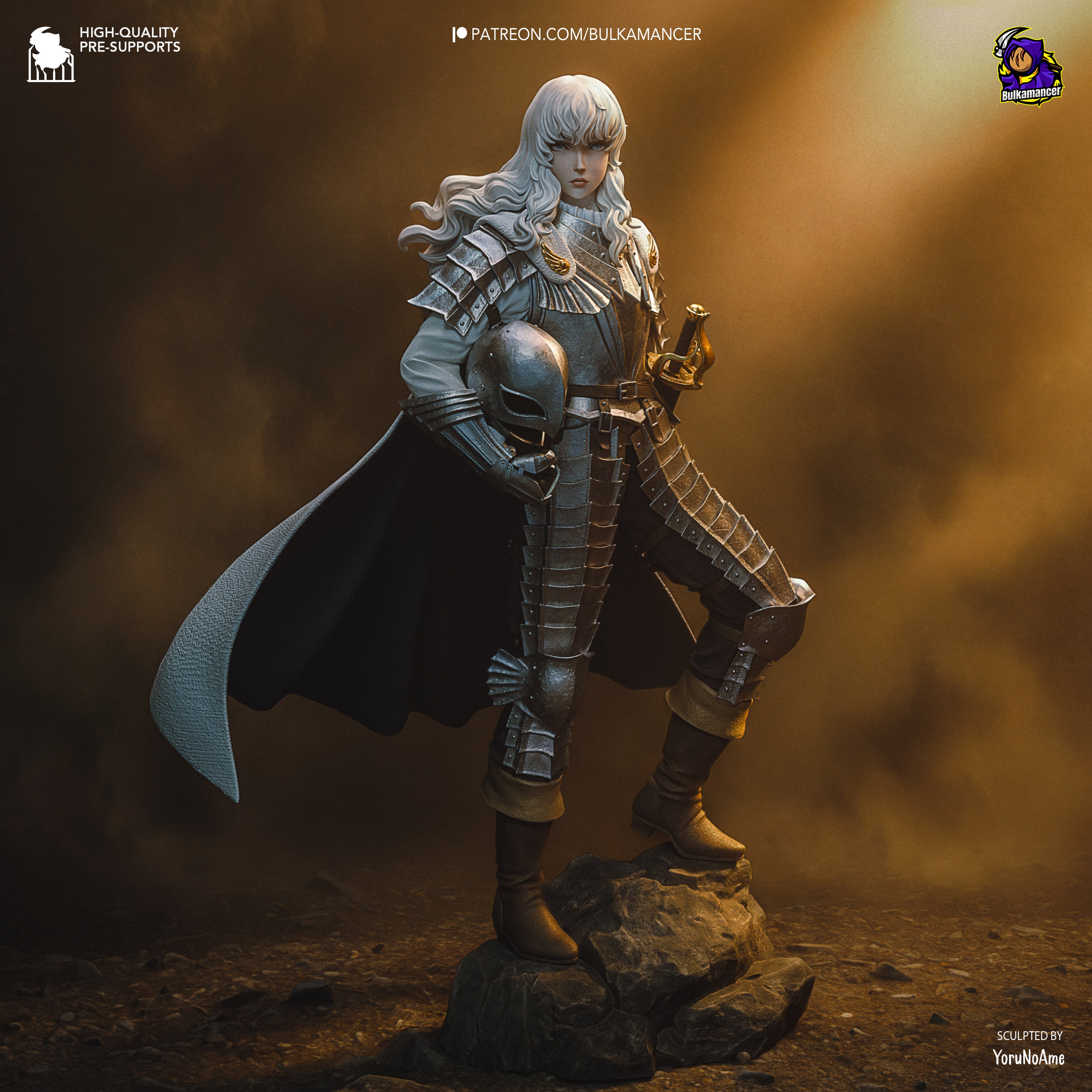 Ethereal Silver Paladin | 1/8 Unpainted Resin Kit Model