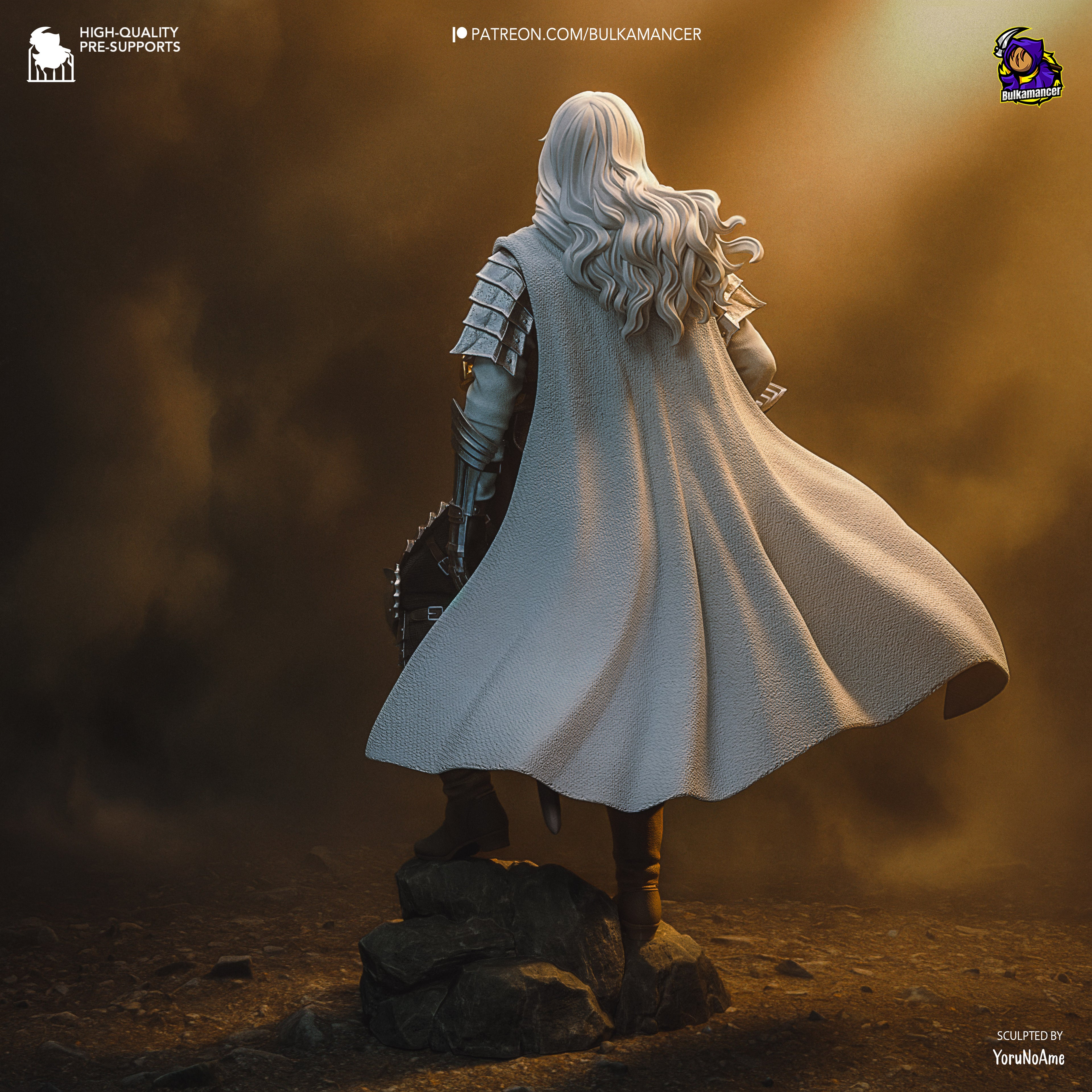 Ethereal Silver Paladin | 1/8 Unpainted Resin Kit Model
