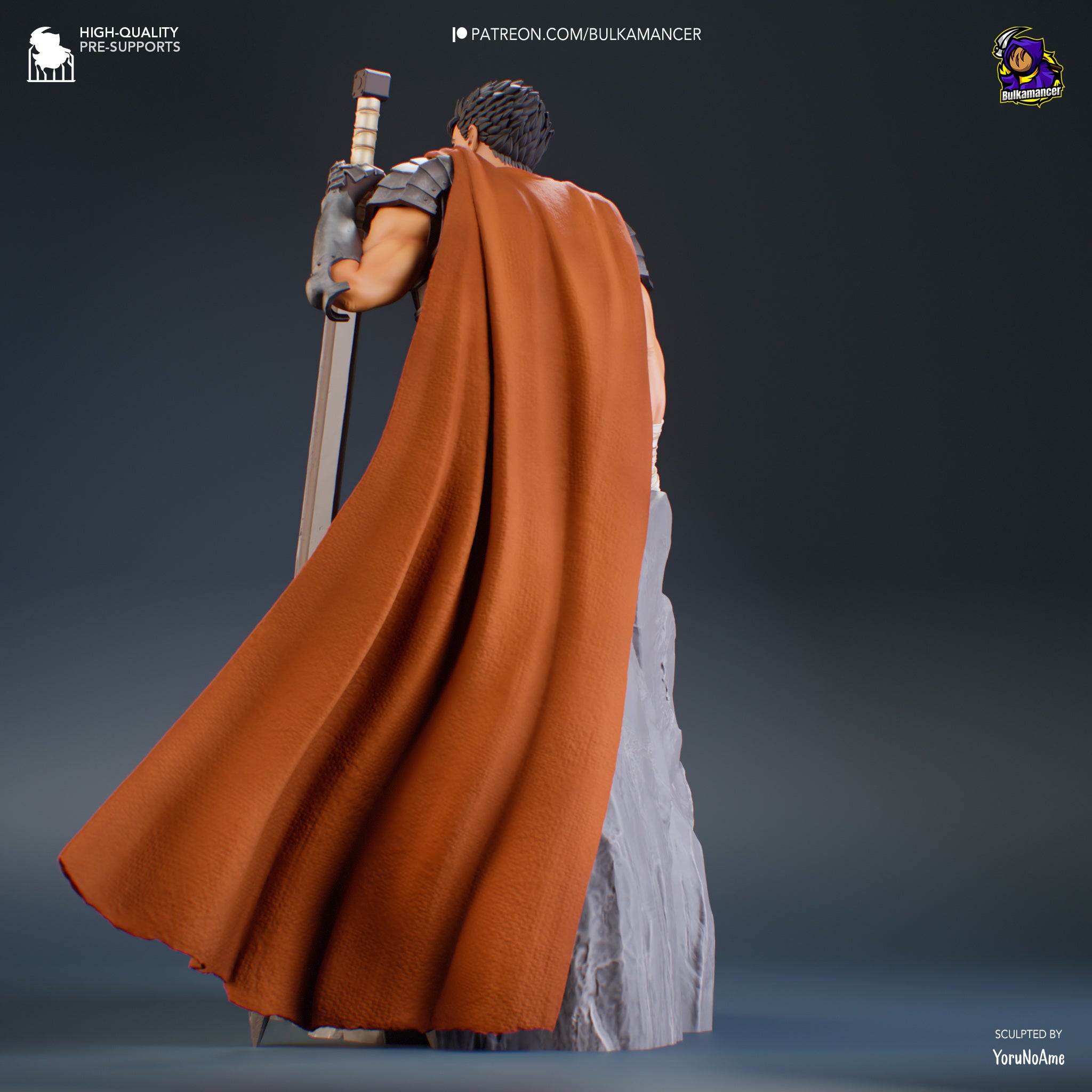 Crimson Cloak Berserker | 1/8 Unpainted Resin Kit Model