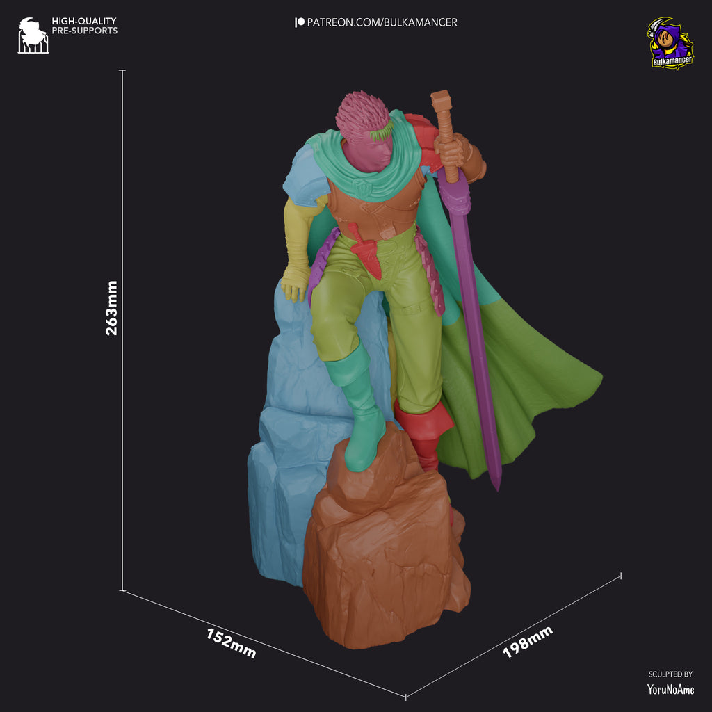 Crimson Cloak Berserker | 1/8 Unpainted Resin Kit Model