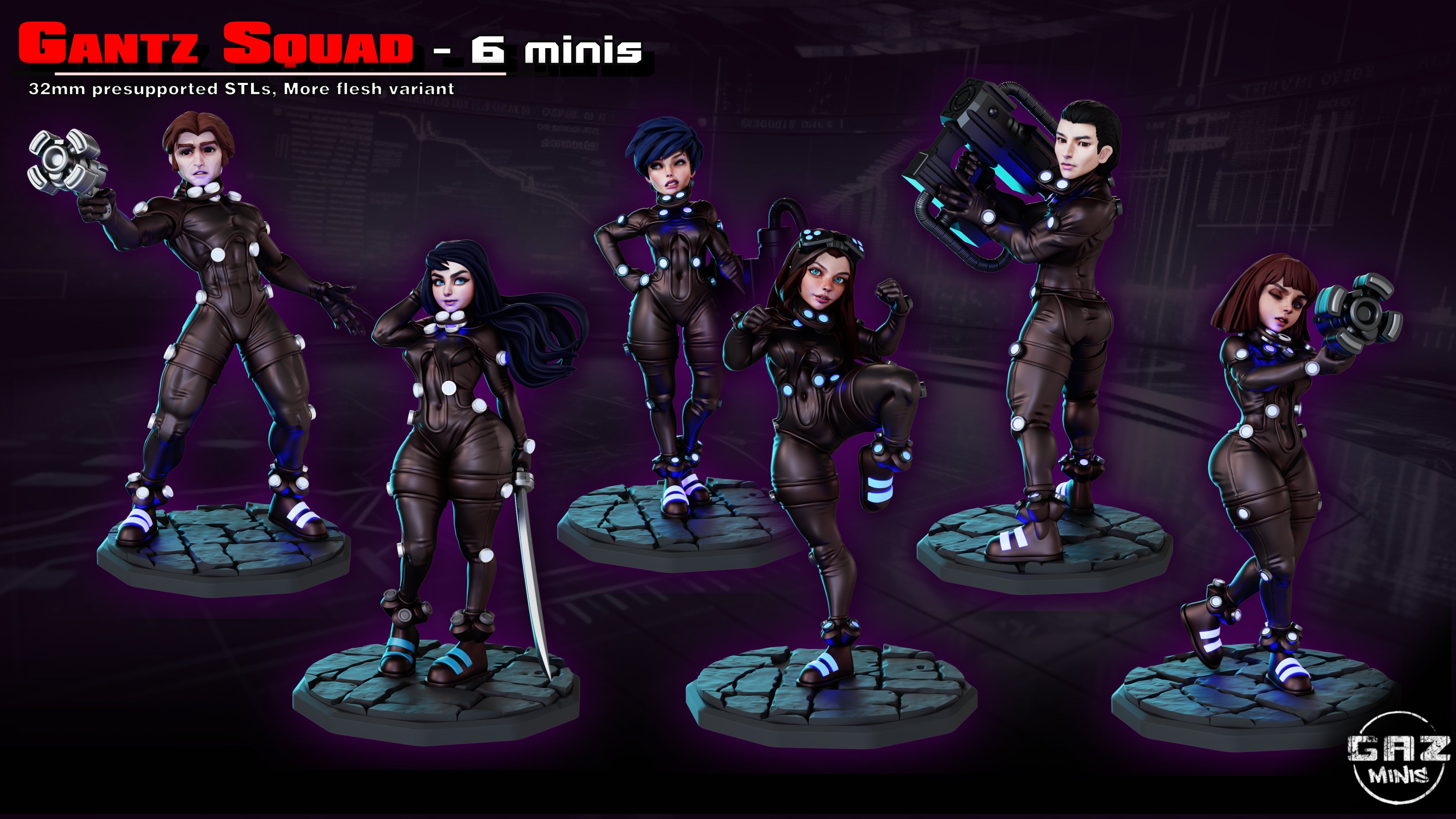 Void Strike Enforcers | 32mm Unpainted Resin Kit Model