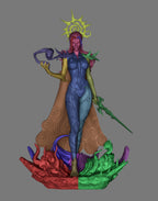 Infernal Voidthorn Sorceress | 1/6 Unpainted Resin Kit Model