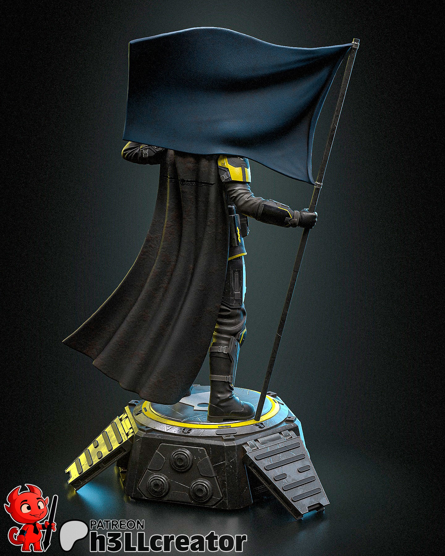 Stellar Banner Sentinel | 1/12 Unpainted Resin Kit Model