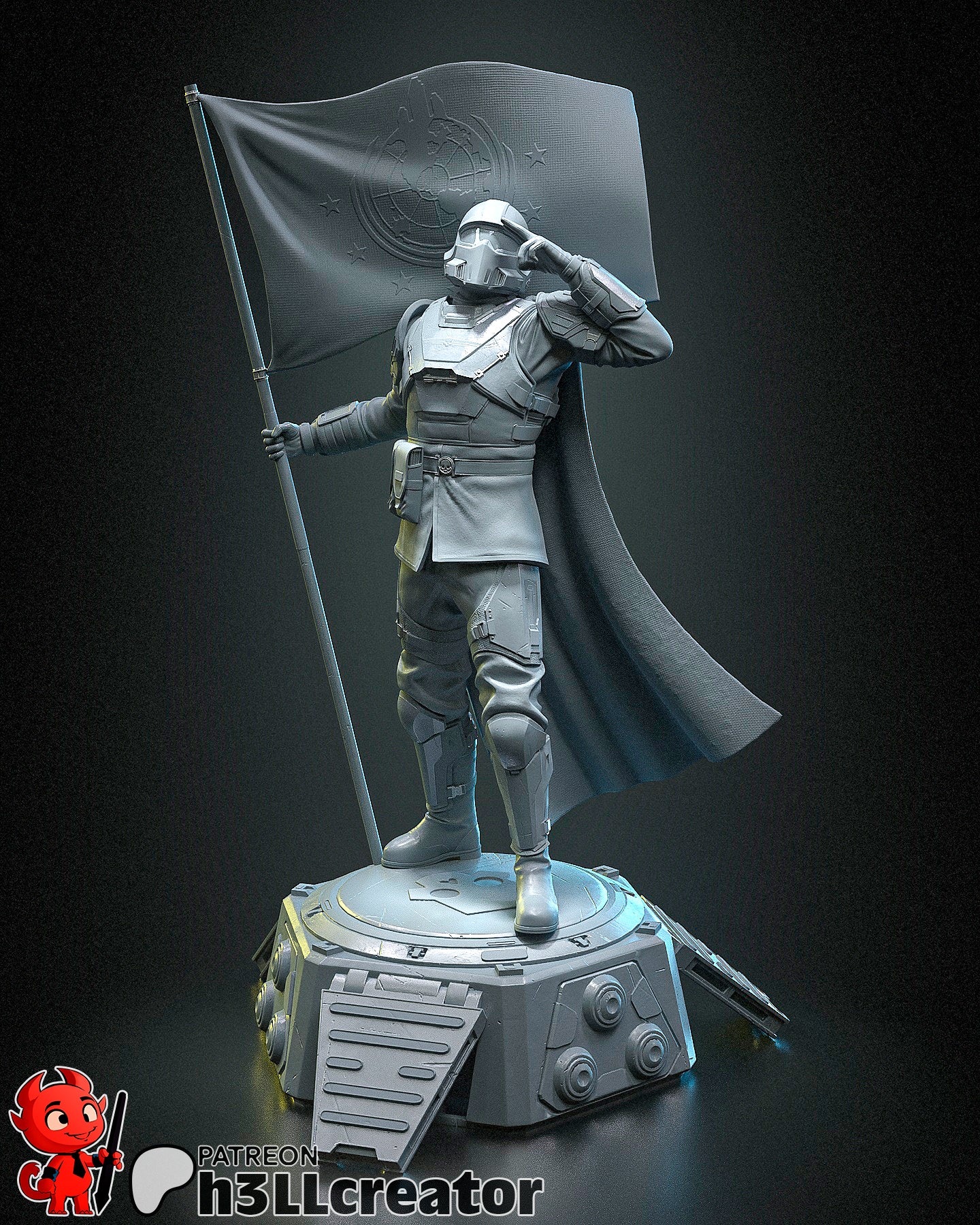Stellar Banner Sentinel | 1/12 Unpainted Resin Kit Model