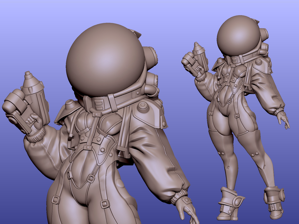 Astro Veil Sentinel | 32mm & 75mm Unpainted Resin Kit Model