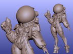 Astro Veil Sentinel | 32mm & 75mm Unpainted Resin Kit Model
