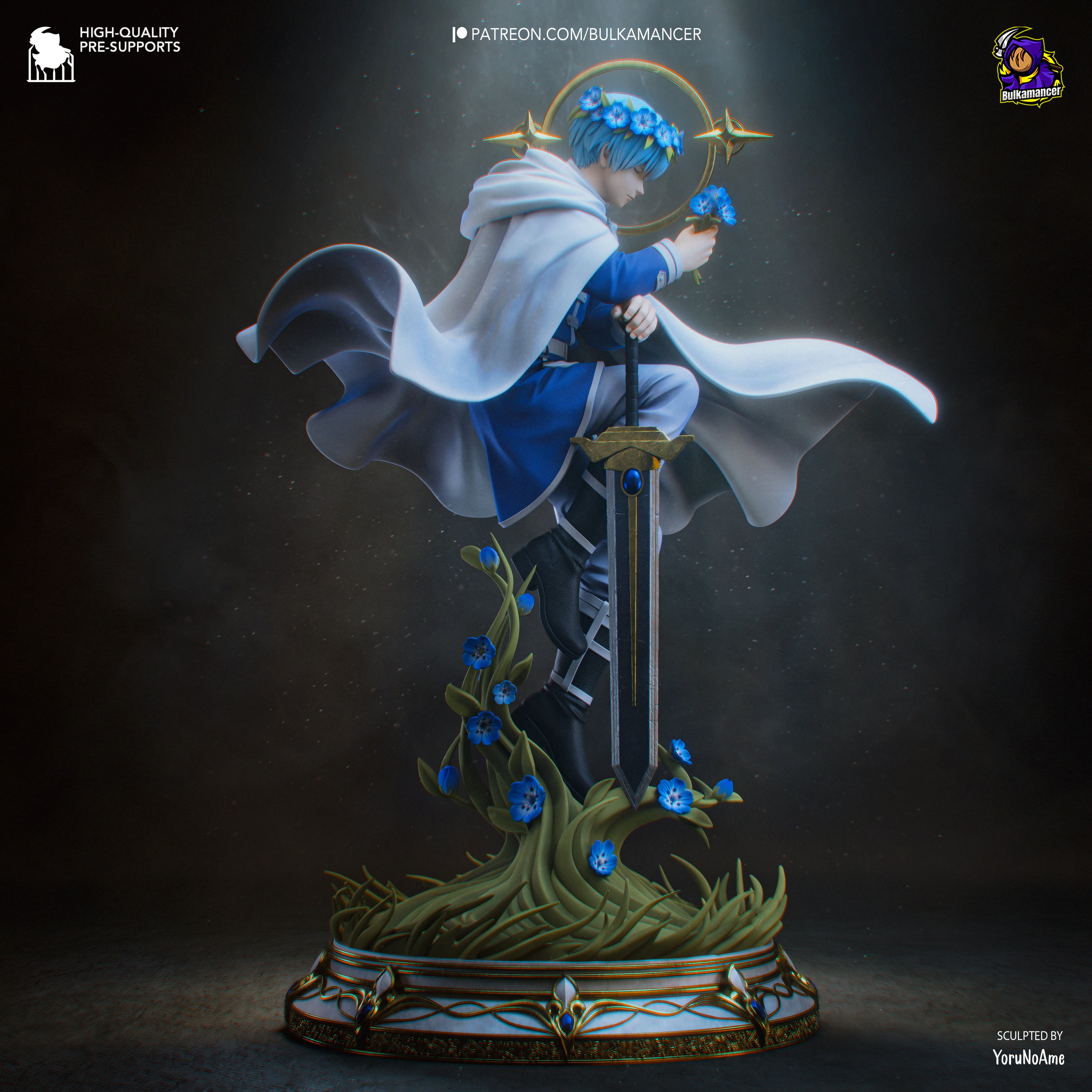 Celestial Bloom Guardian | 1/8 Unpainted Resin Kit Model