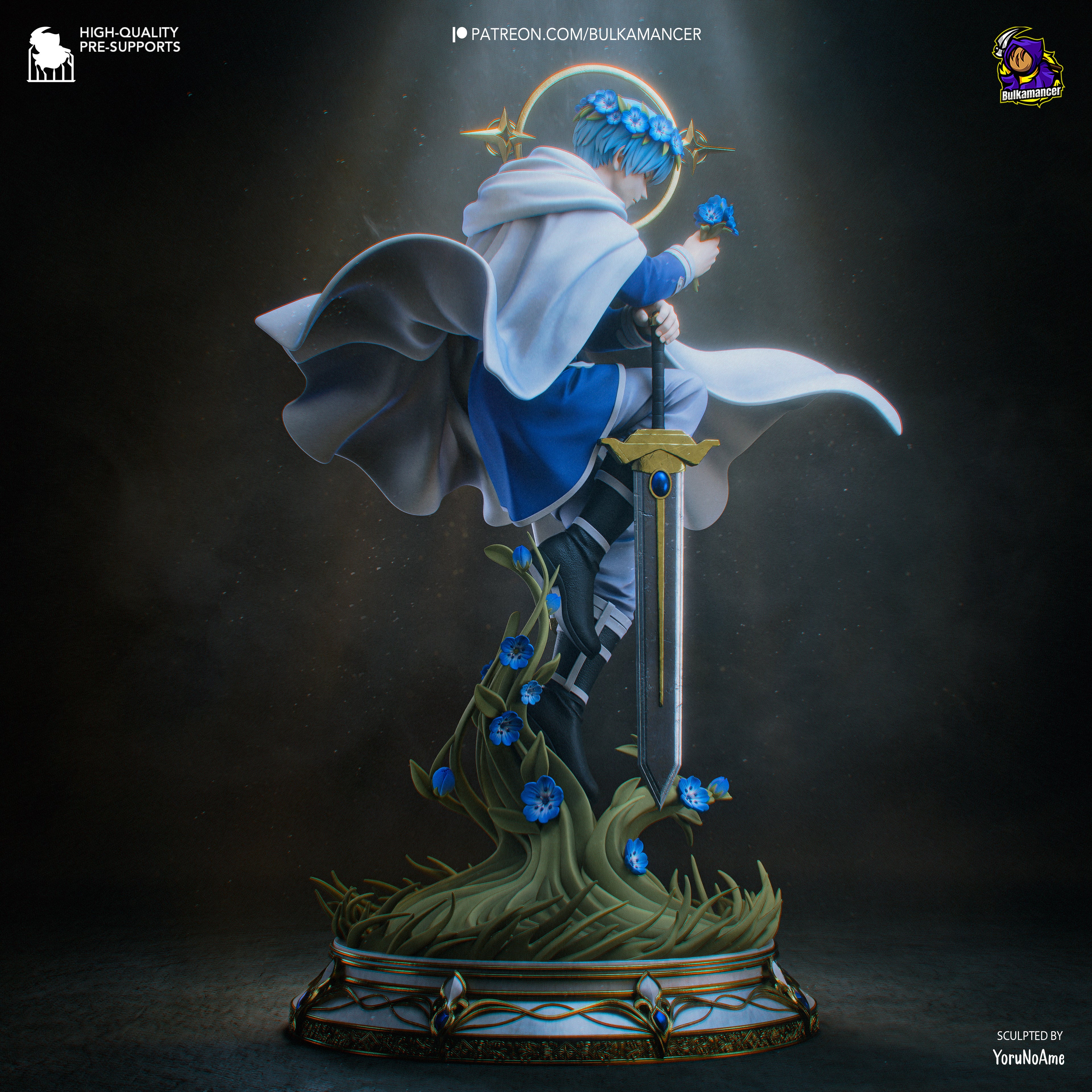 Celestial Bloom Guardian | 1/8 Unpainted Resin Kit Model