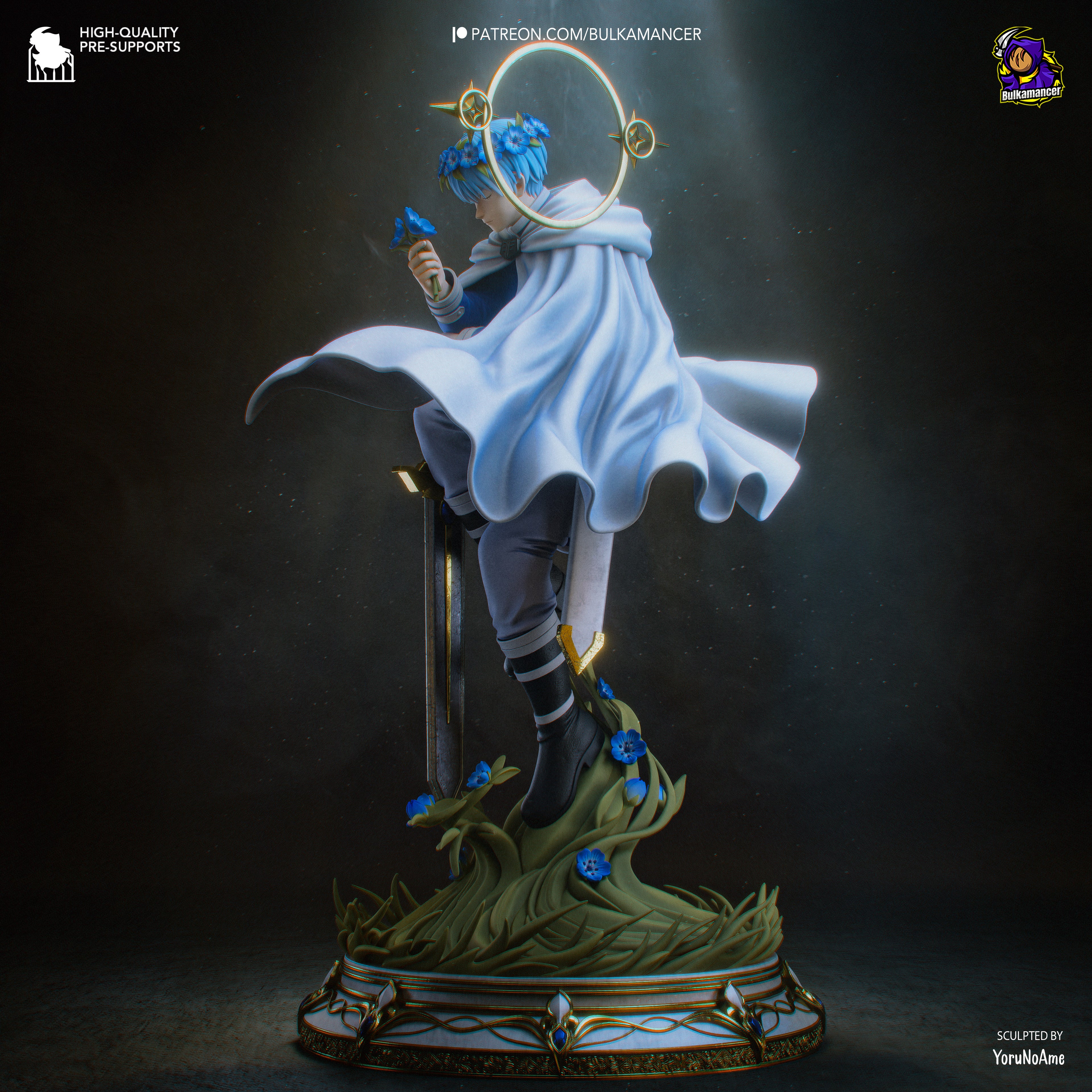 Celestial Bloom Guardian | 1/8 Unpainted Resin Kit Model